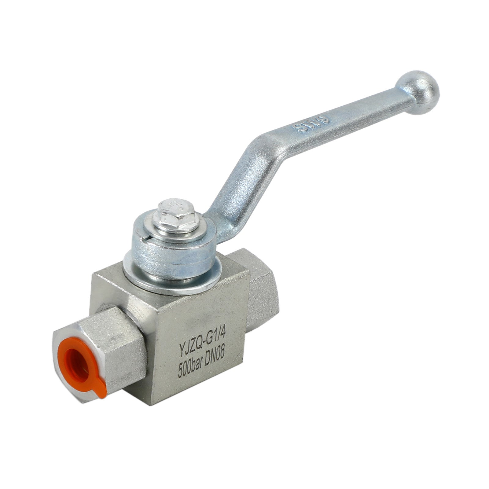 2 Way Hydraulic Ball Valve 1/4" NPT Female High Pressure Ball Valve, 1/4 DN06"