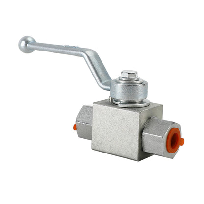 2 Way Hydraulic Ball Valve 1/4" NPT Female High Pressure Ball Valve, 1/4 DN06"