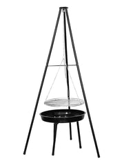 Tripod Outdoor Fire Pit BBQ Round Bowl Garden Patio Extra Large Barbecue Grill