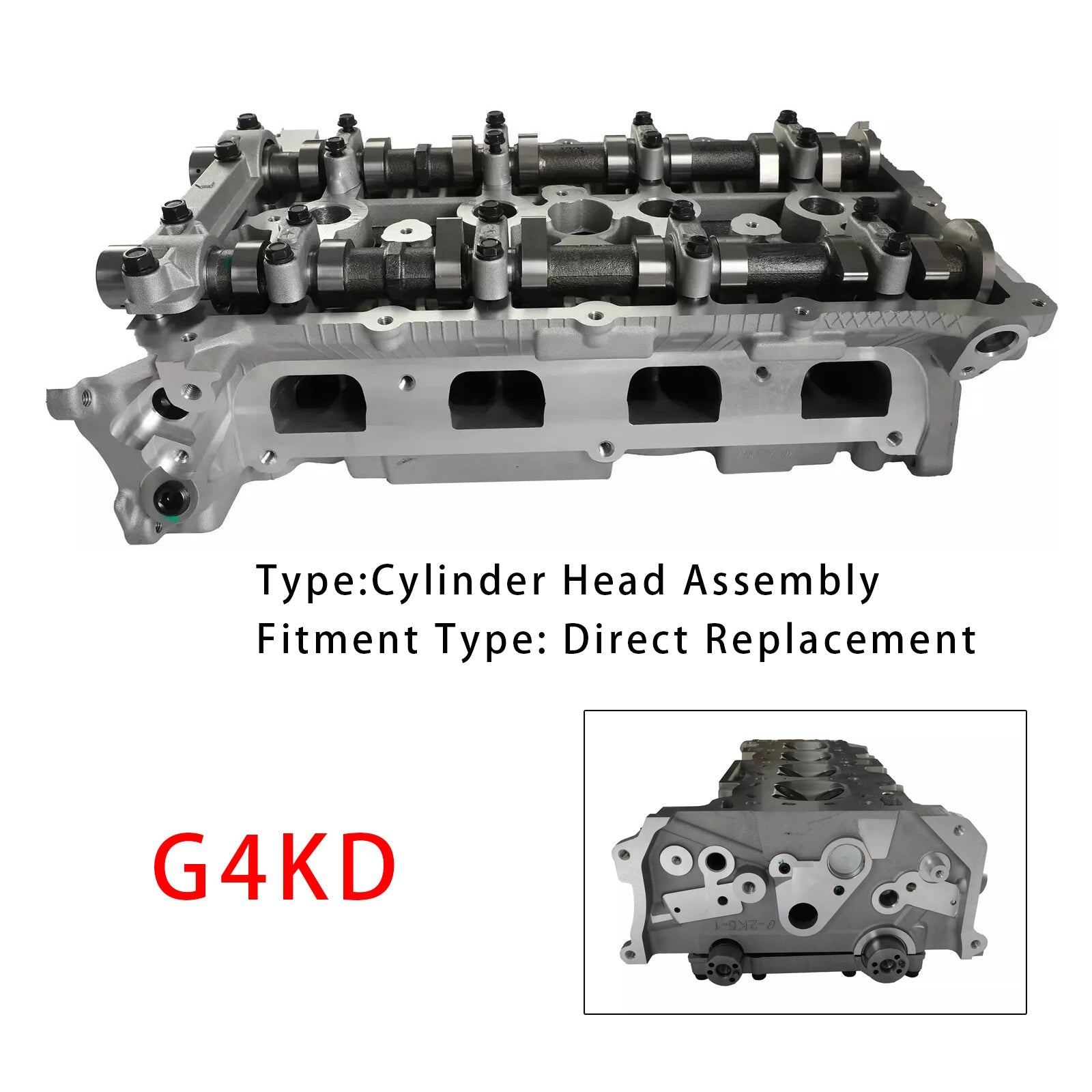 Kia Forte LX Plus Sedan 4-Door 2.0L 1998CC G4KD Complete Engine Cylinder Head Assembly