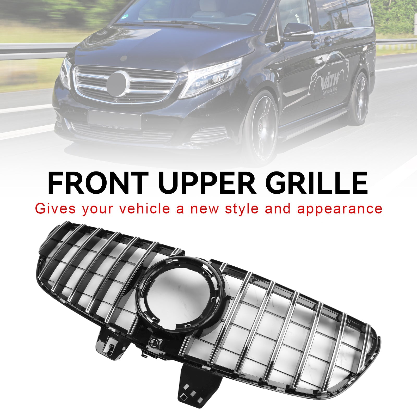 2020 2021 2022 2023 V-Class W447 Mercedes Benz Front Upper Grill Grille