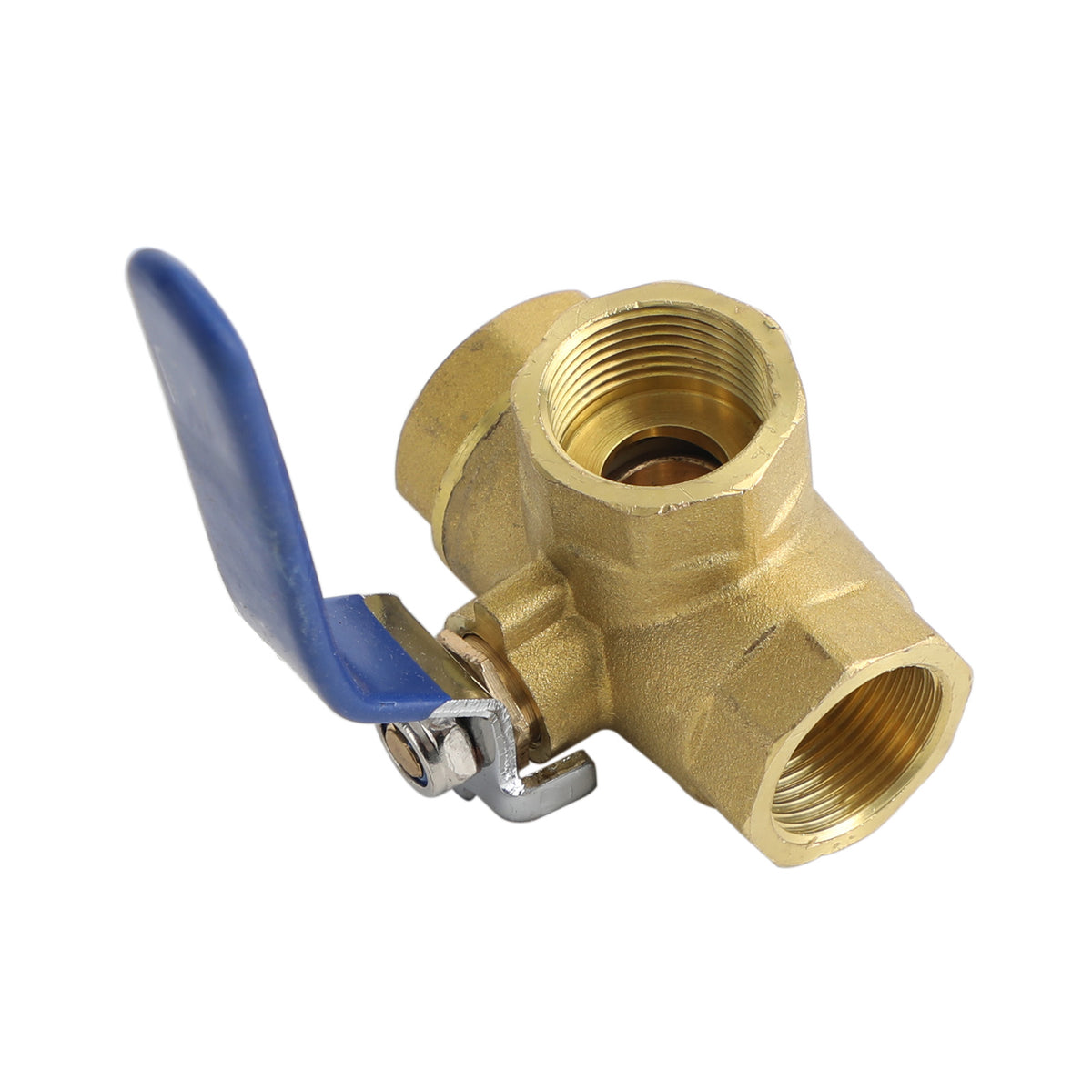 G3/4" 3 Way Ball Valve Three T Port Brass Female Type For Water Oil And Gas