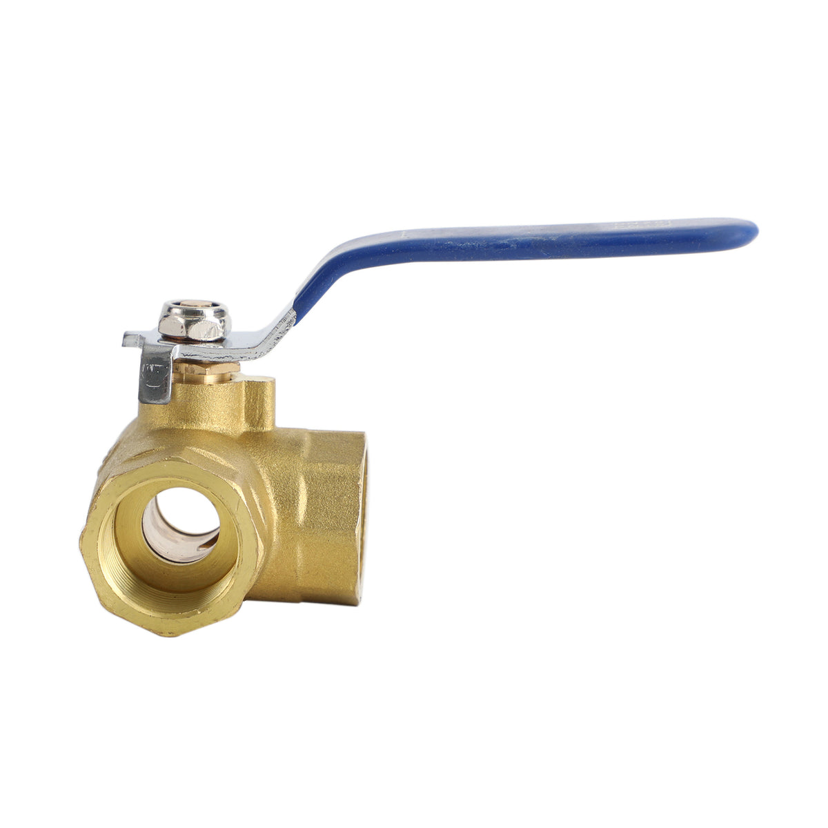 G3/4" 3 Way Ball Valve Three T Port Brass Female Type For Water Oil And Gas