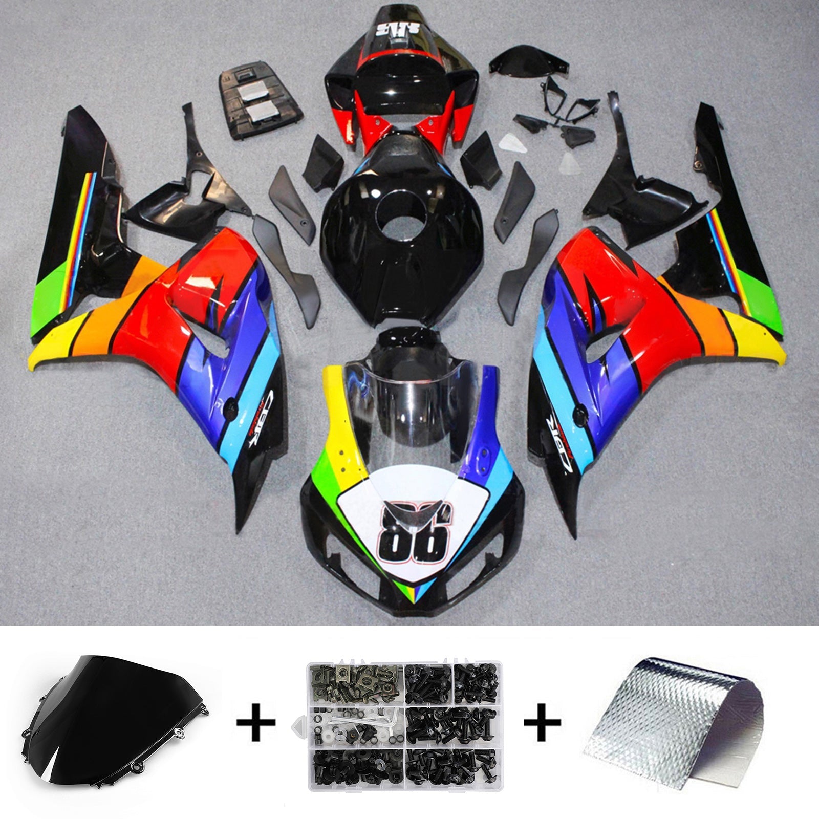Injection Fairing Kit Bodywork Plastic ABS For Honda CBR1000RR 2006-2007