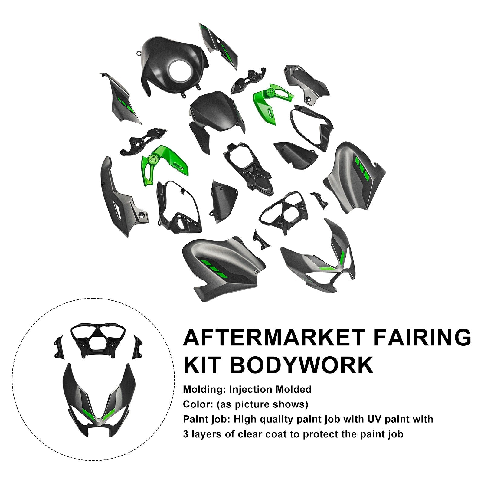 Injection Bodywork Fairing Kit for Kawasaki Z900 2025-2026