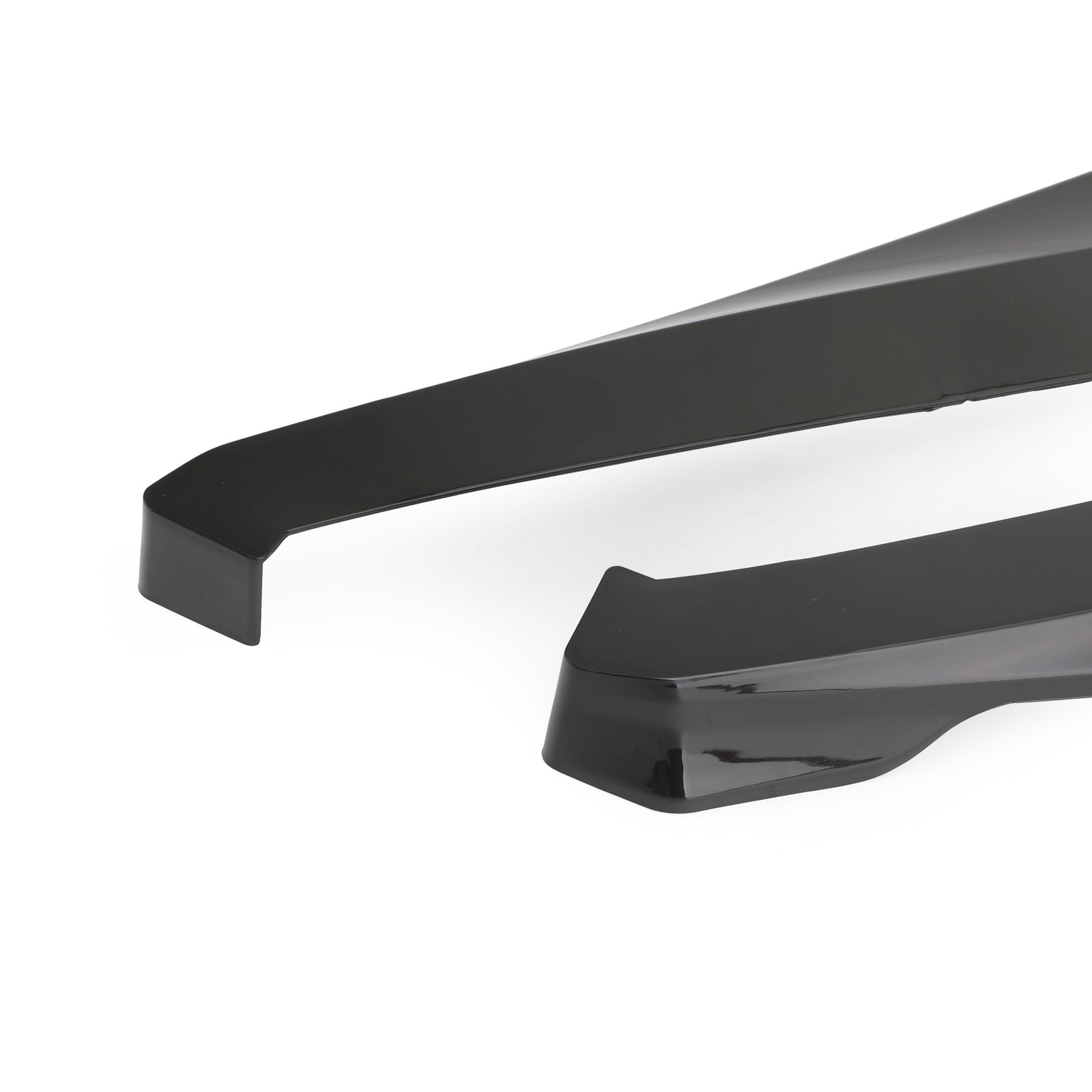 19" Gloss Black Car Rear Bumper Fin Canard Splitter Diffuser Valence Spoiler Lip Generic