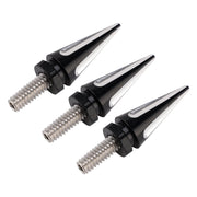 3x Black Spike Windshield Bolts For Street Glide Electra Glide Touring '96-'13