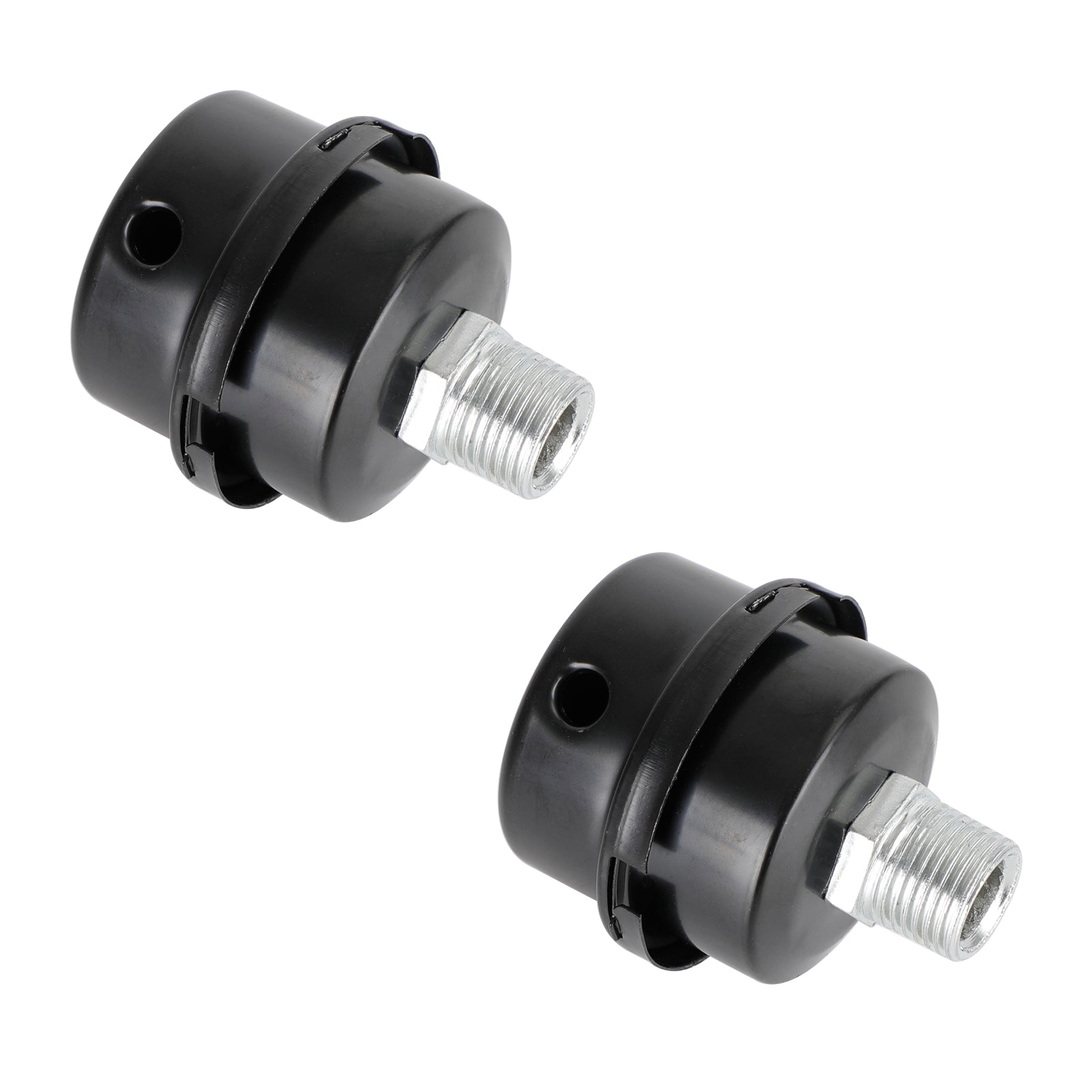 2x Filter Metal Air Compressor Intake Filter Noise Muffler Silencer 13/16/20mm