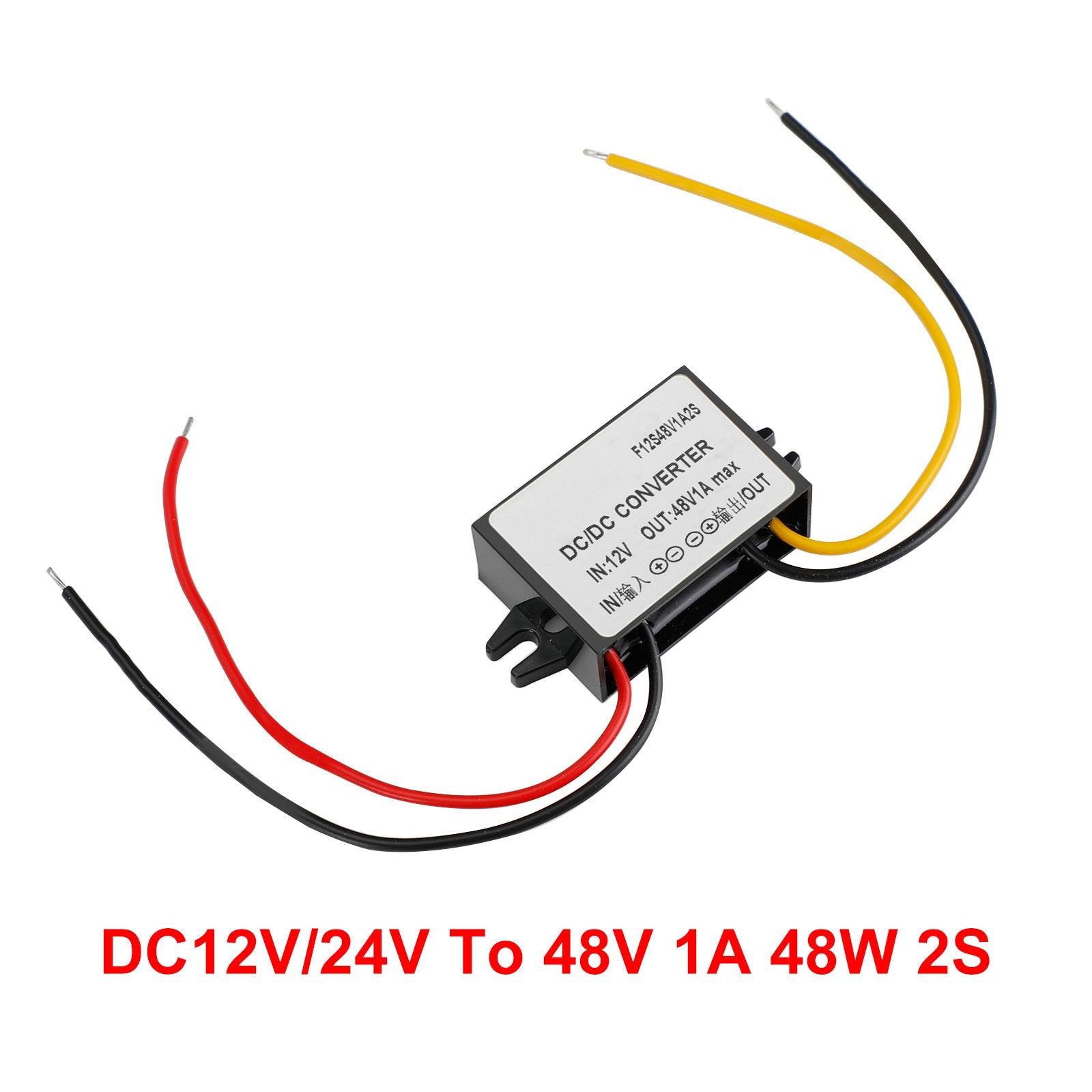DC-DC 12V-48V 1A 48W Step Up Car Power Supply Converter Regulator Waterproof