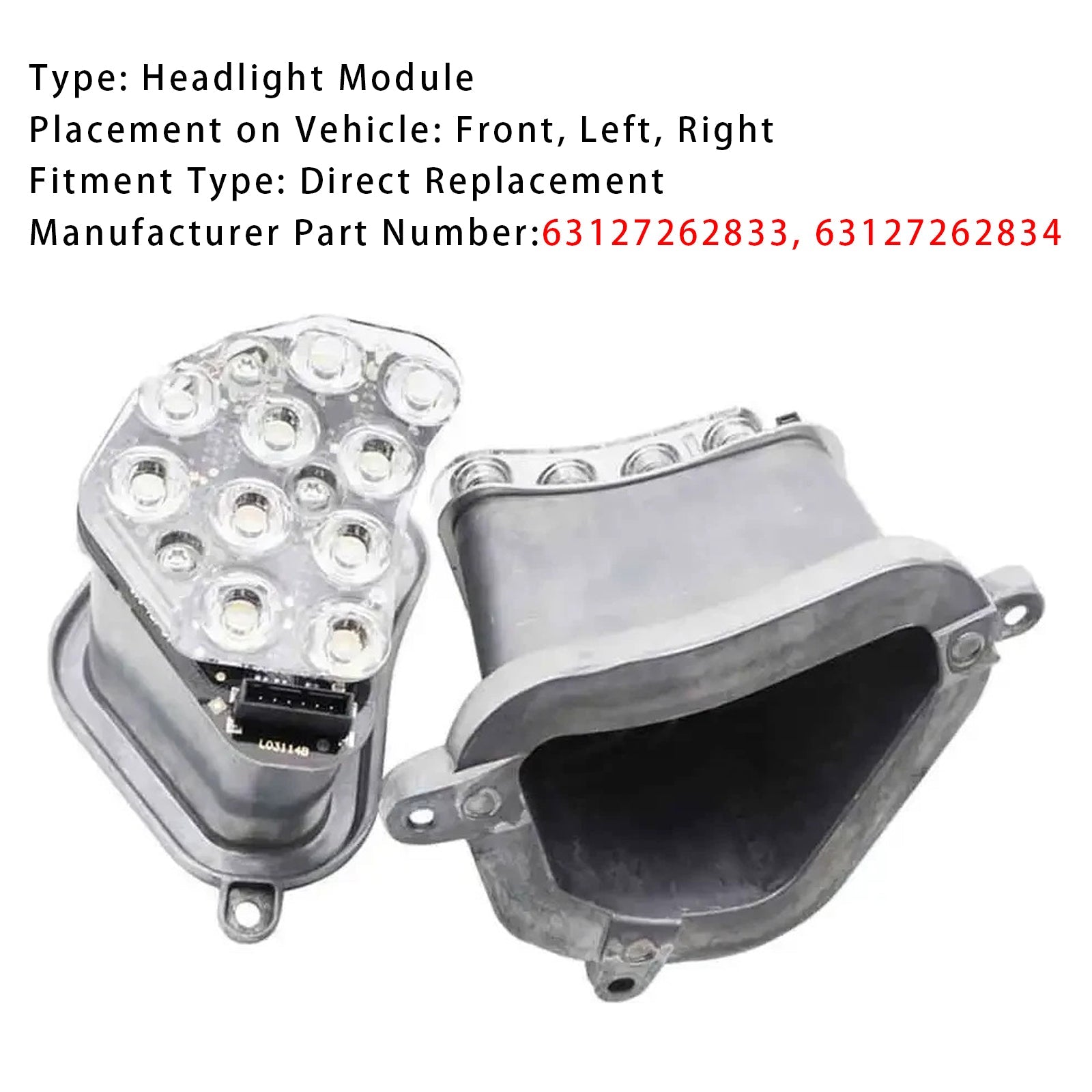 Left+Right Turn Signal Light Module For BMW 5Series 535i 550i xDrive F07 10-17