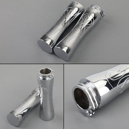 Yamaha Road Star 1600 / 1700 Flame 2  - Chrome Grips