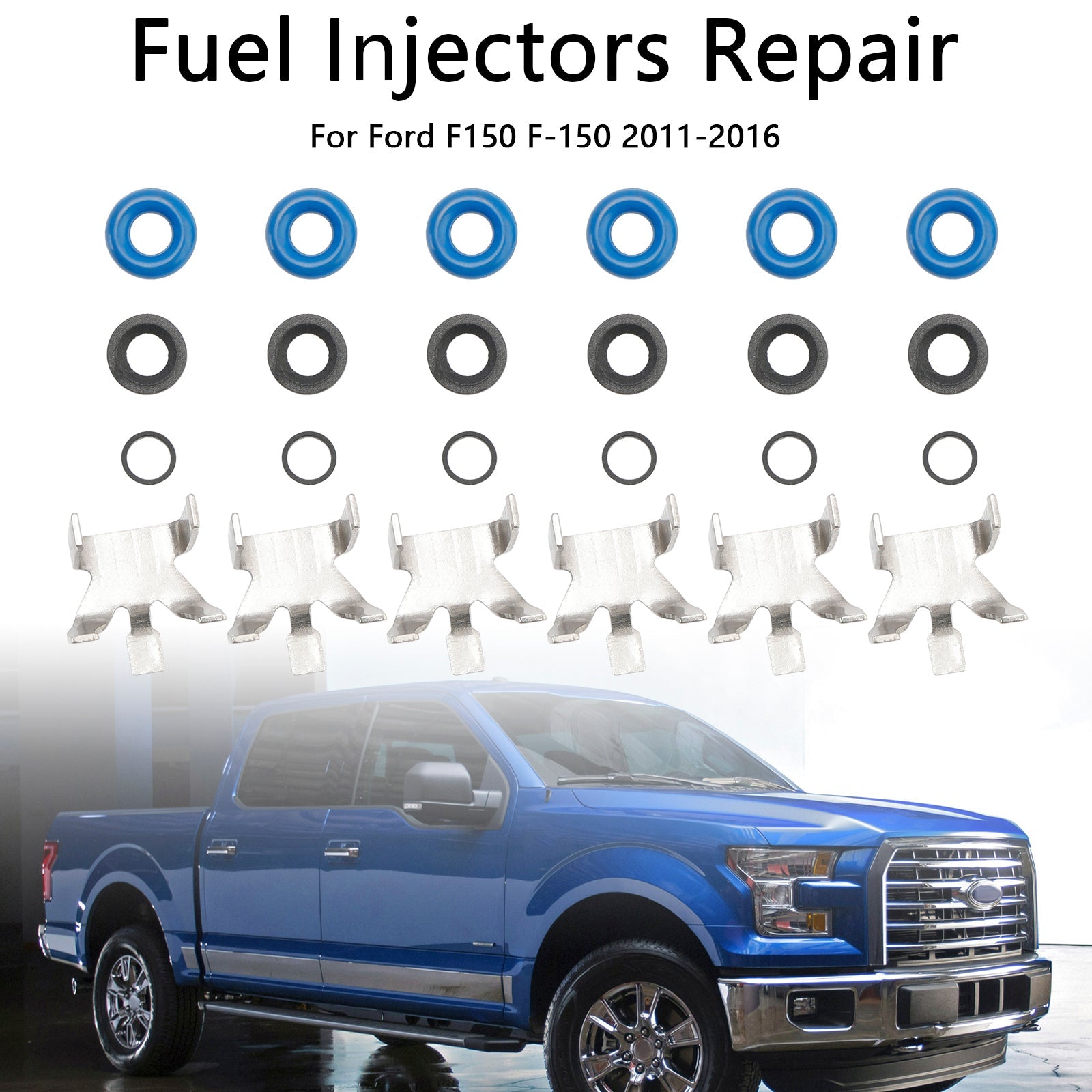2011-2016 Ford F150 3.5L Turbo EcoBoost 6PCS Fuel Injector Repair Seal Kit