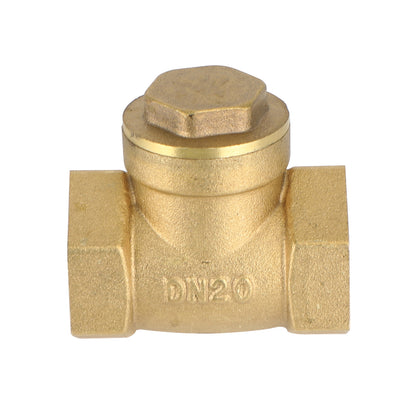 1/2" 3/4" 1" 2" Female Thread Brass Horizontal DN15 Non-Return Swing Check Valve, 3/4"