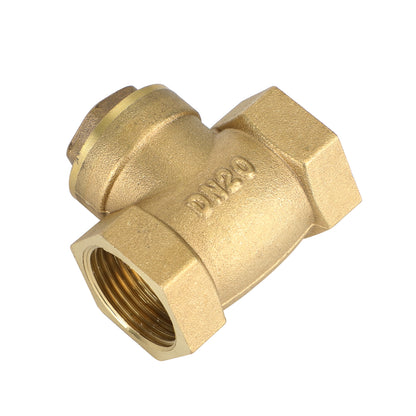 1/2" 3/4" 1" 2" Female Thread Brass Horizontal DN15 Non-Return Swing Check Valve, 3/4"