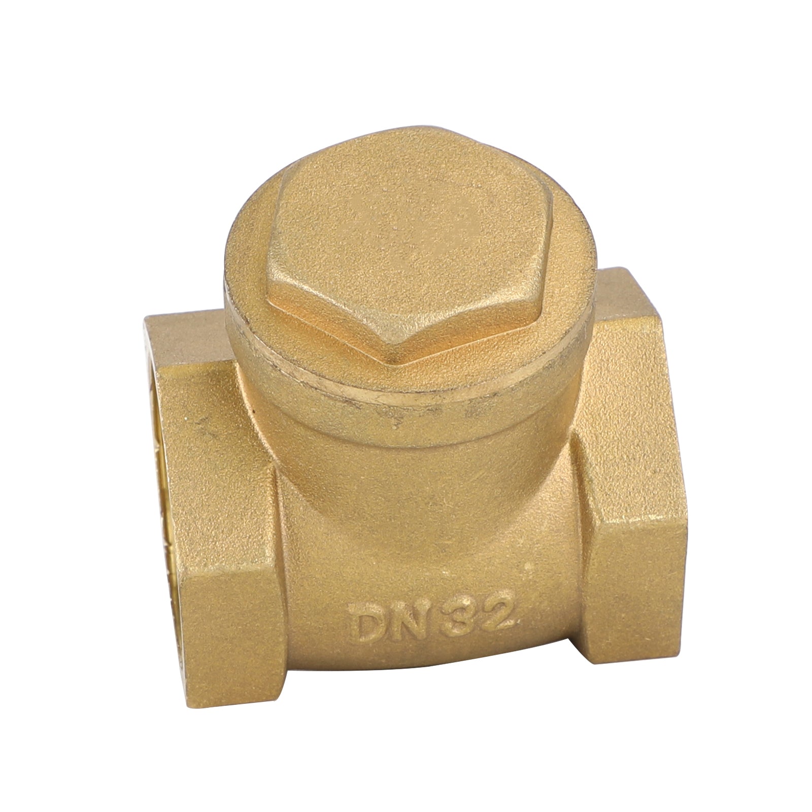 1/2" 3/4" 1" 2" Female Thread Brass Horizontal DN15 Non-Return Swing Check Valve, 1-1/4"
