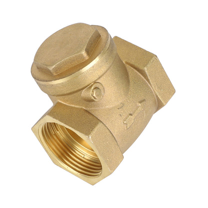 1/2" 3/4" 1" 2" Female Thread Brass Horizontal DN15 Non-Return Swing Check Valve, 1-1/4"