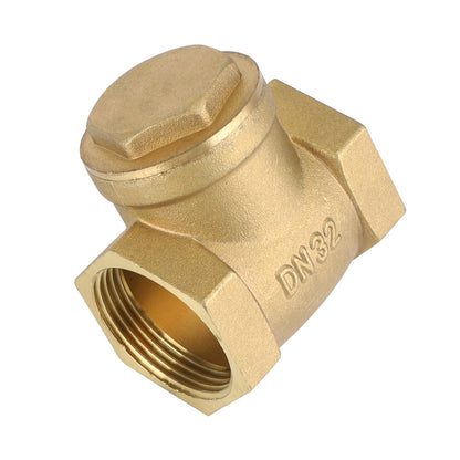 1/2" 3/4" 1" 2" Female Thread Brass Horizontal DN15 Non-Return Swing Check Valve, 1-1/4"