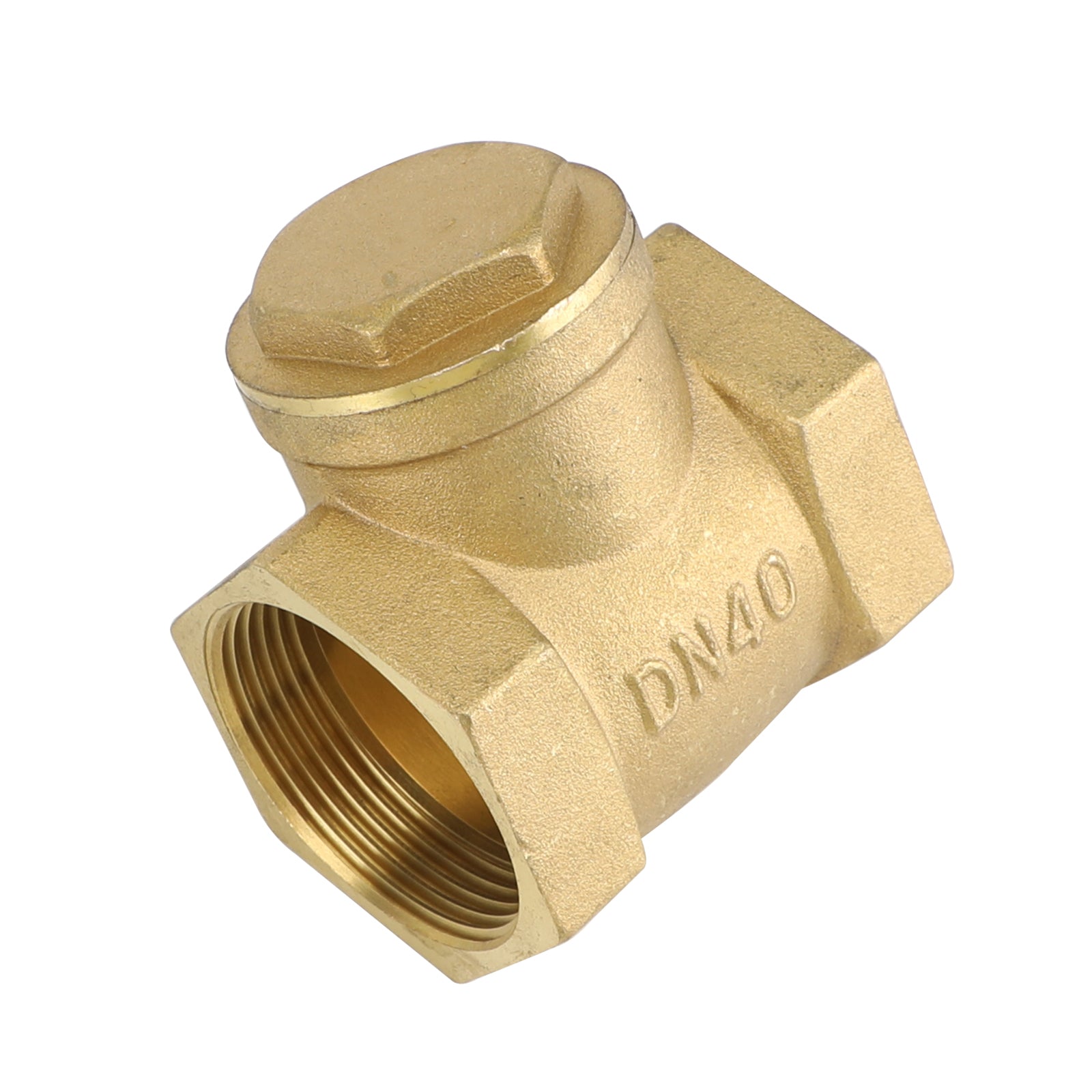 1/2" 3/4" 1" 2" Female Thread Brass Horizontal DN15 Non-Return Swing Check Valve, 1-1/2"