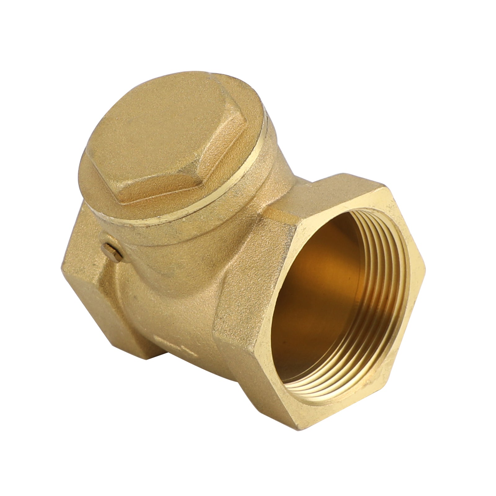 1/2" 3/4" 1" 2" Female Thread Brass Horizontal DN15 Non-Return Swing Check Valve, 1-1/2"