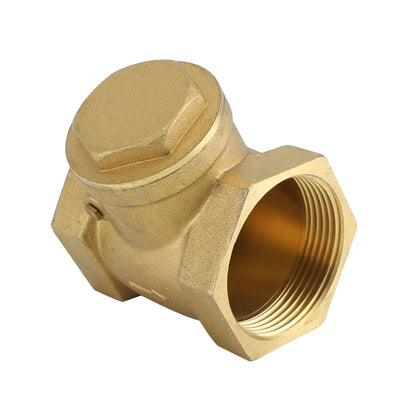 1/2" 3/4" 1" 2" Female Thread Brass Horizontal DN15 Non-Return Swing Check Valve, 1-1/2"