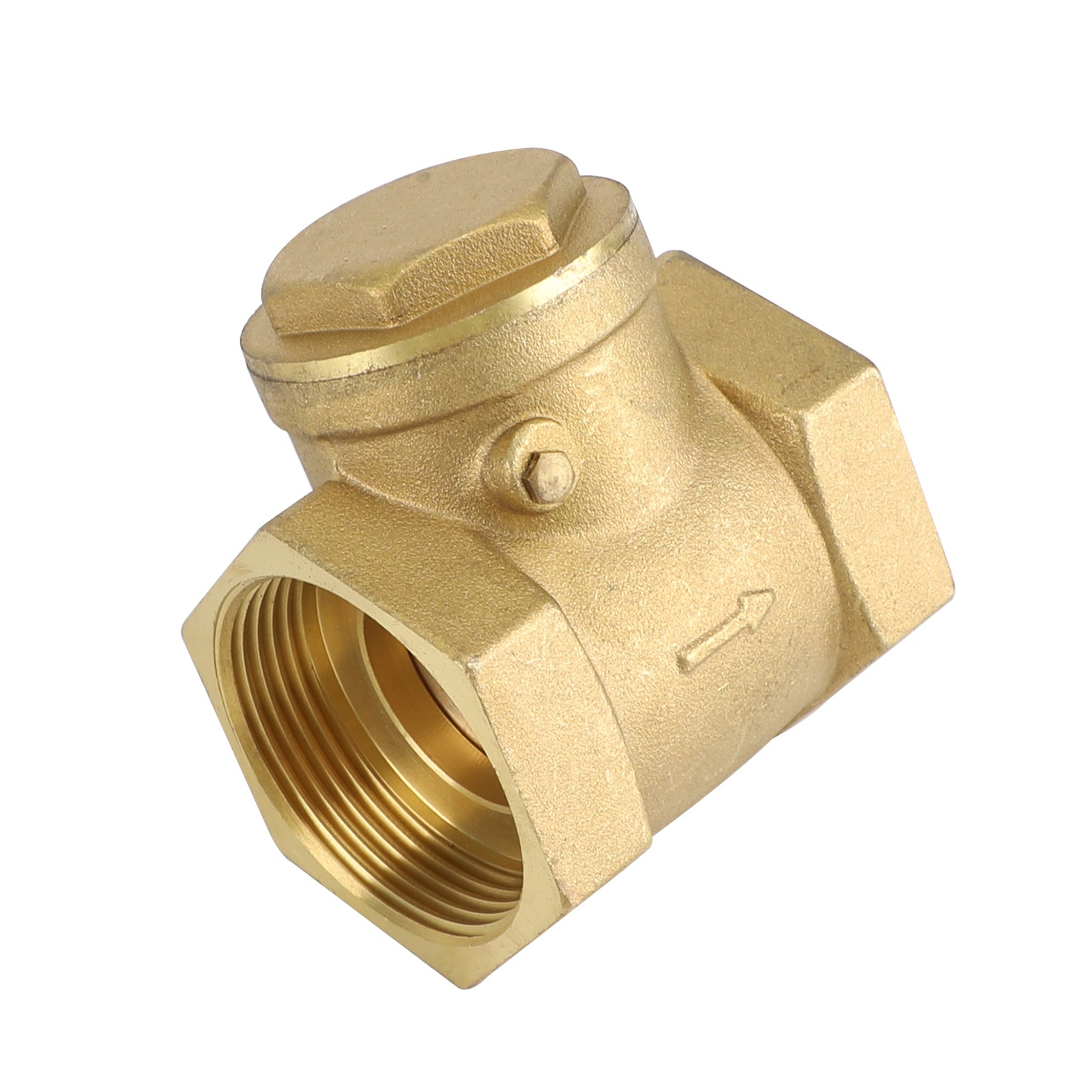 1/2" 3/4" 1" 2" Female Thread Brass Horizontal DN15 Non-Return Swing Check Valve, 1-1/2"