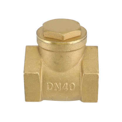 1/2" 3/4" 1" 2" Female Thread Brass Horizontal DN15 Non-Return Swing Check Valve, 1-1/2"