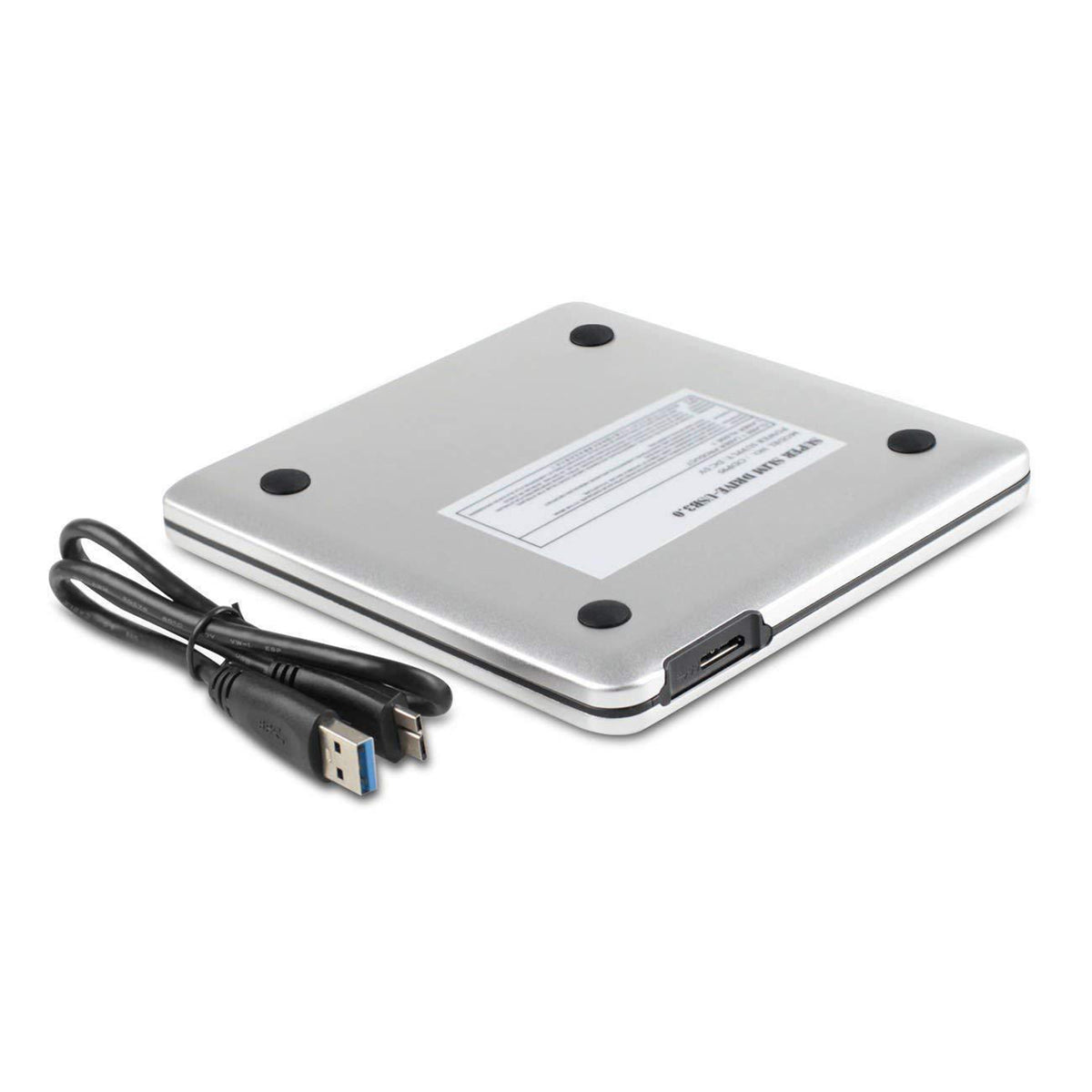 4K Read UHD Burner External USB 3.0 Super Slim DVD RW BD Recorder Drive Silver
