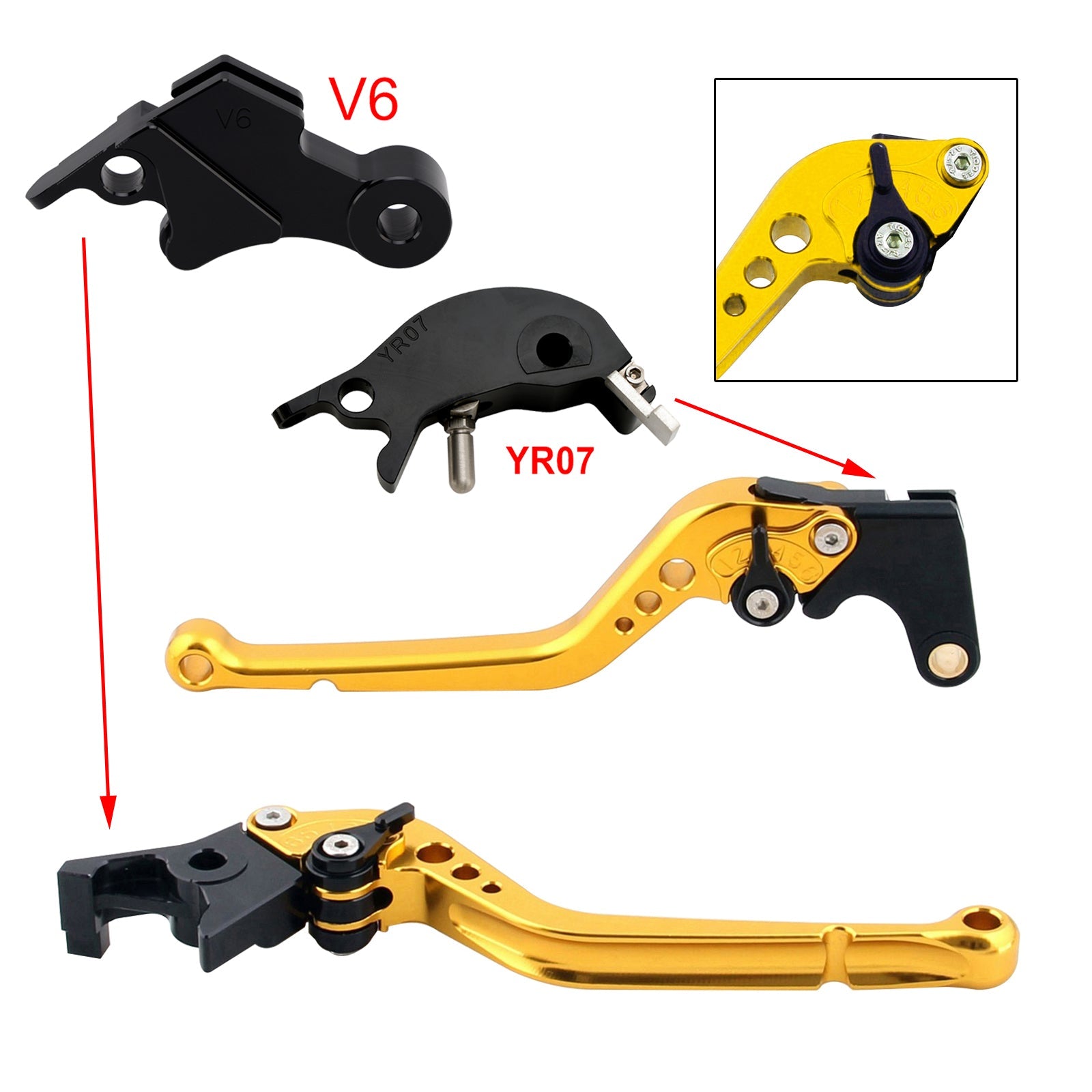 Long Clutch Brake Lever fit for YAMAHA XSR900 XSR900GP MT-09 MT-09SP 2024-2025