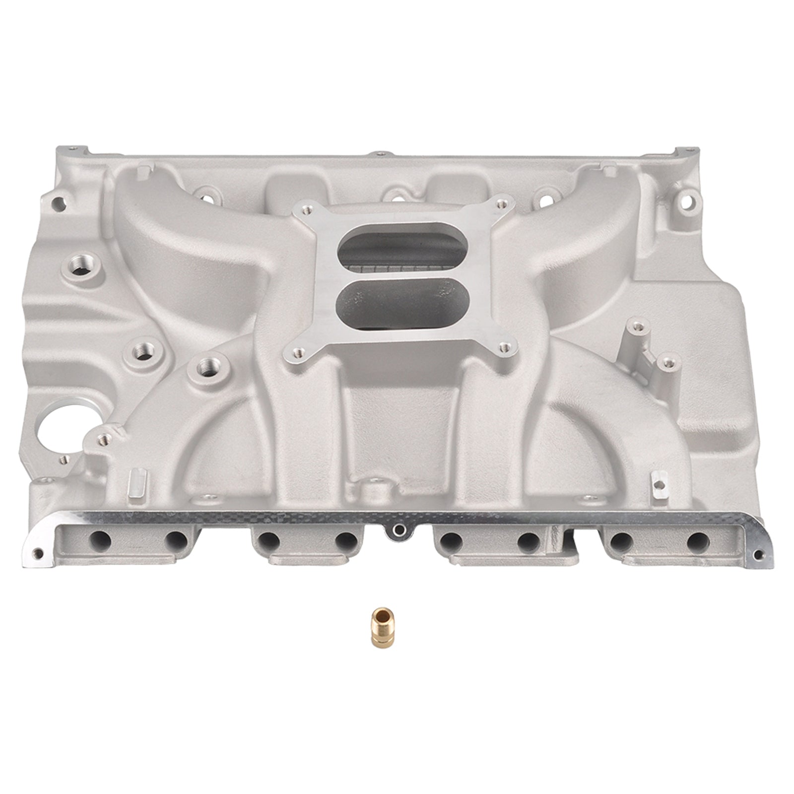 Dual Plane Satin Intake Manifold Fit Ford FE 390 406 410 427 428 Aluminum