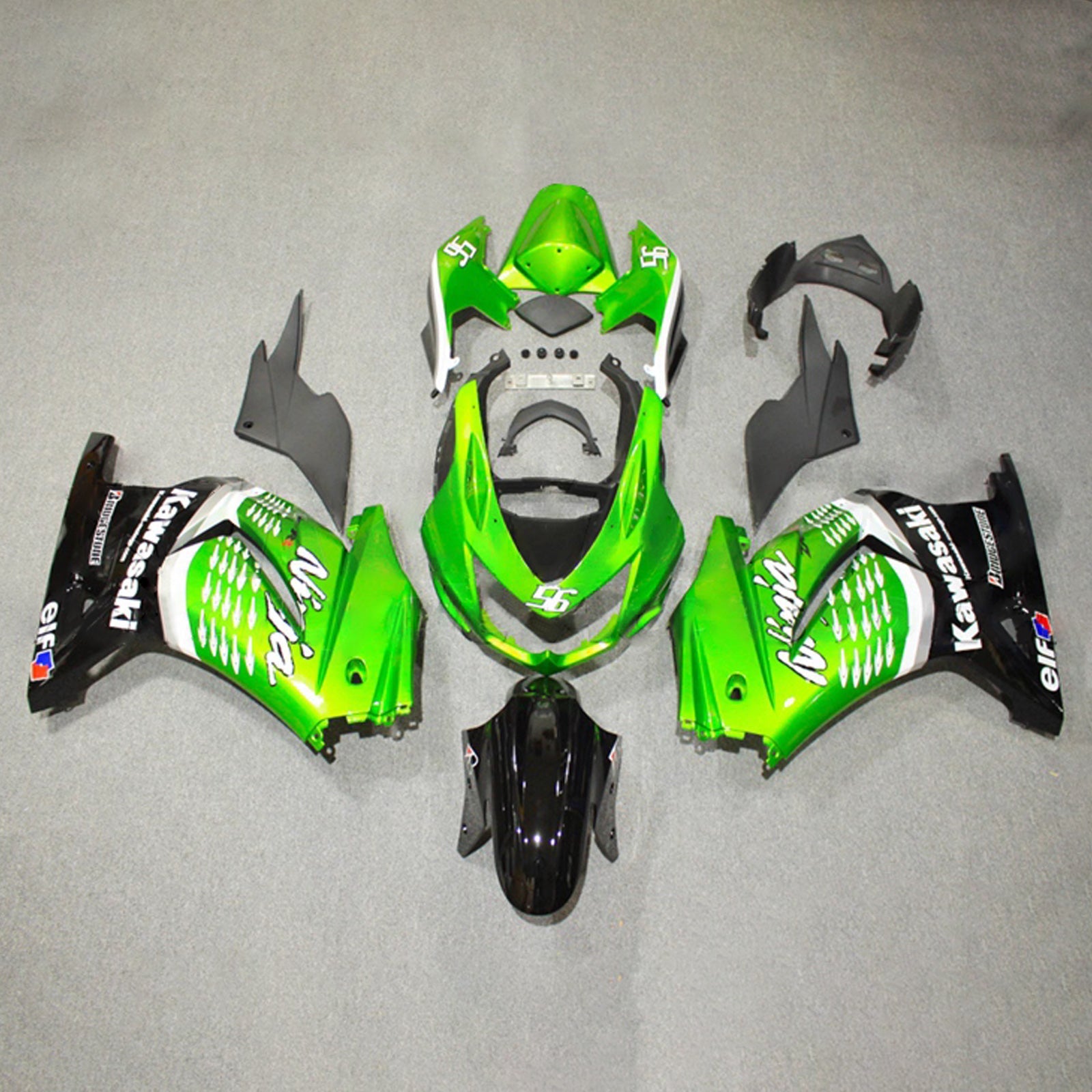 Injection Fairing Kit Bodywork Plastic ABS fit For Kawasaki EX250 Ninja250R 2008-2012