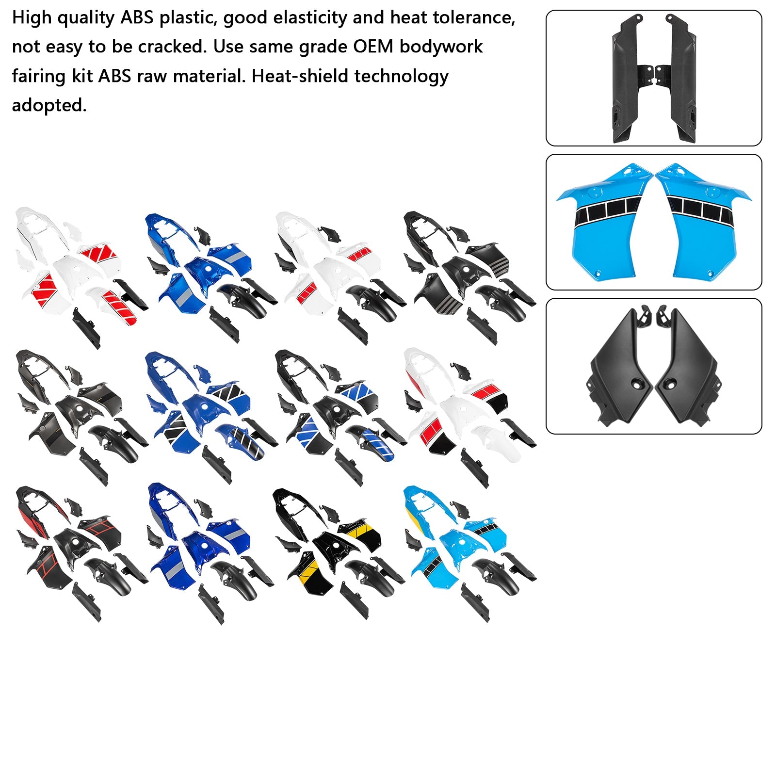 2019-2024 Yamaha Tenere 700 Injection ABS Bodywork Fairing Kit