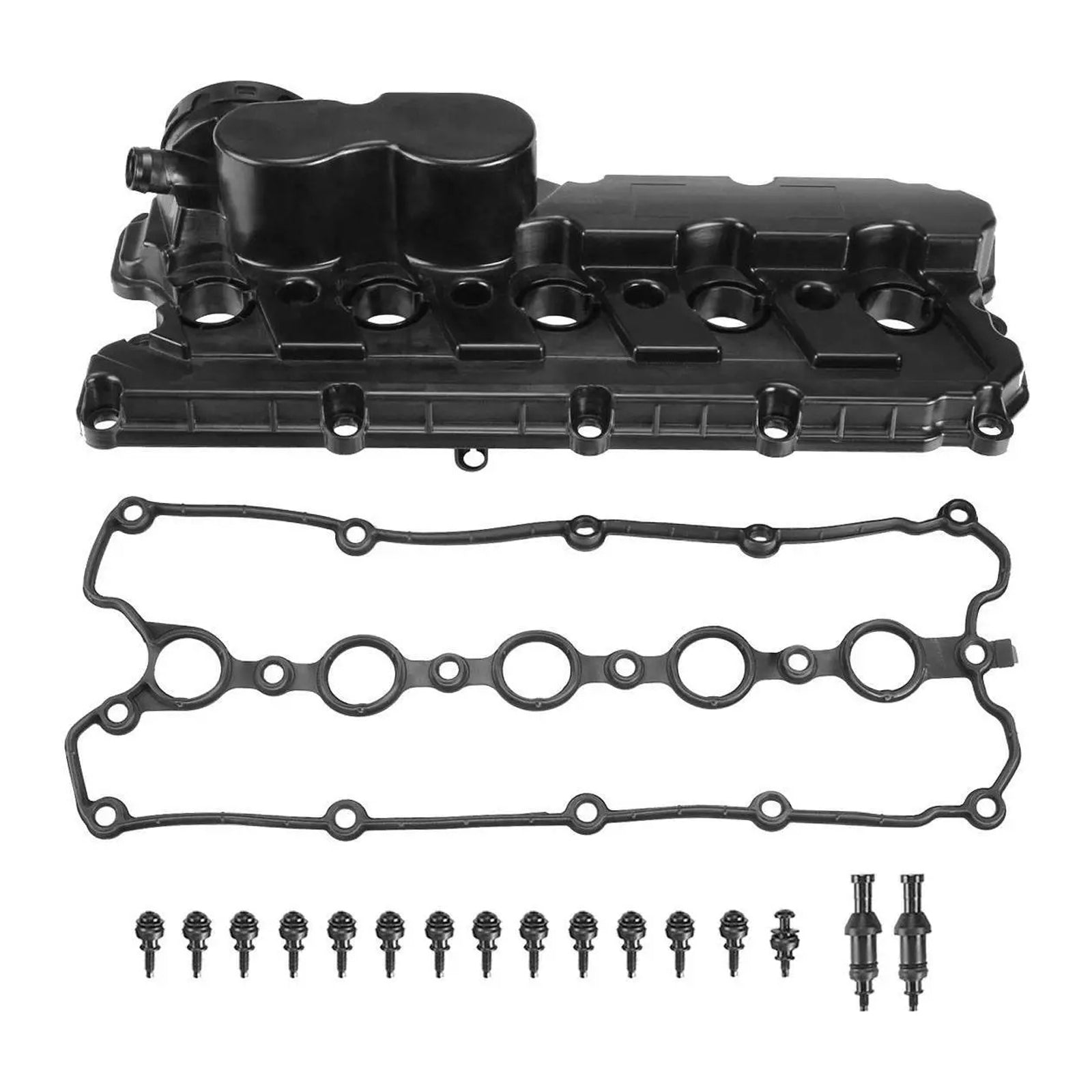 2006-2014 VW Beetle 2.5L Engine Valve Cover w/Gasket Bolts Cap 07K103469L 07K103469L