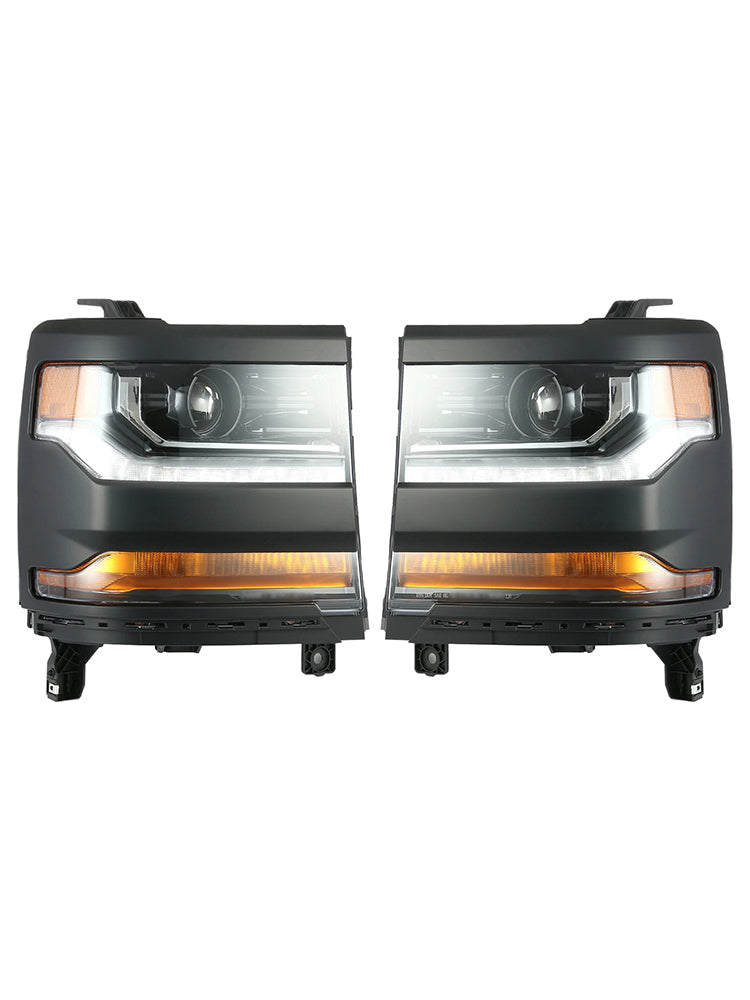 2016-2019 For Chevy Silverado 1500 Left+Right HID Xenon Projector Headlight 84388631 84181565
