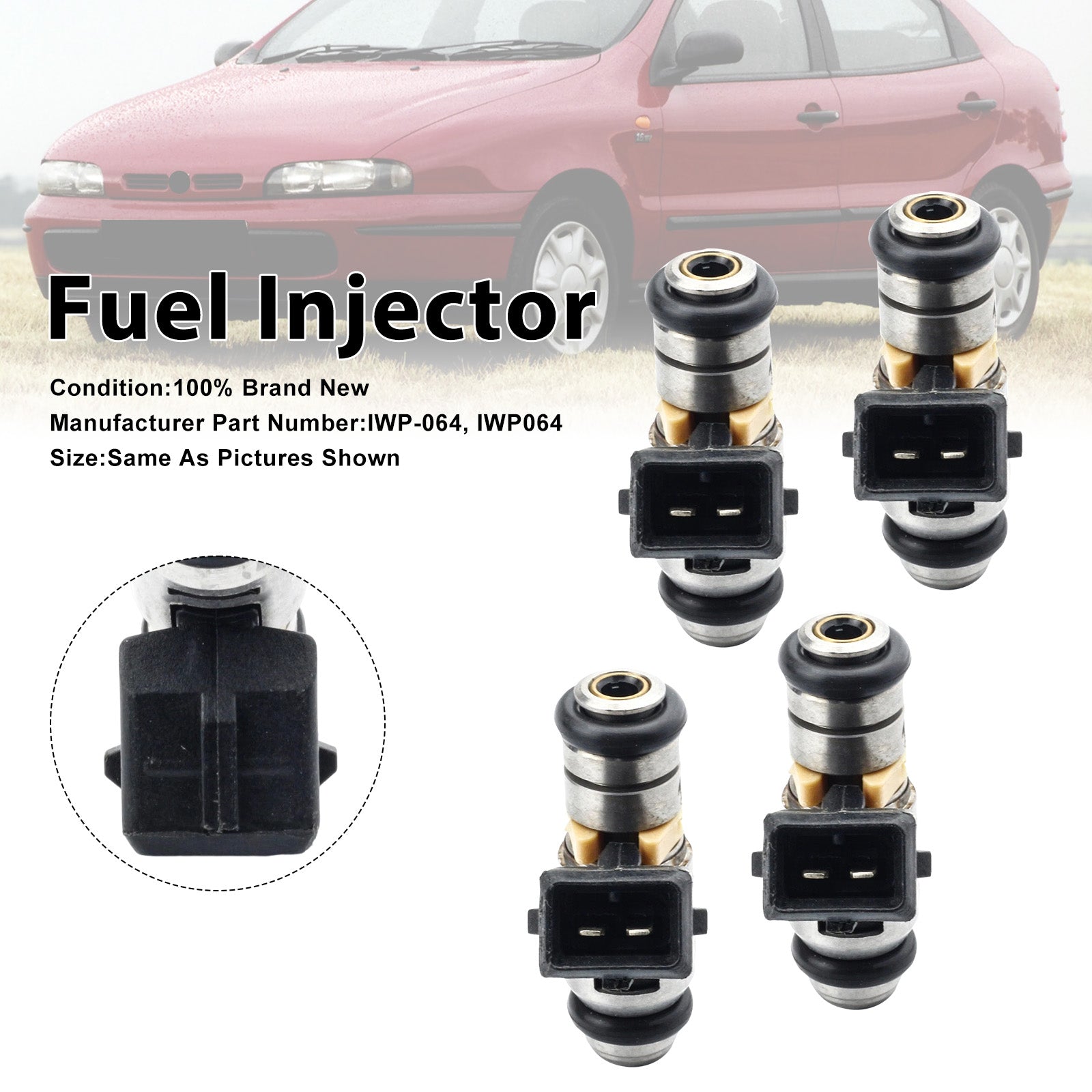 4Pcs Fuel Injector For Fiat Brava 96-02 For Lancia Dedra 96-99 IWP064