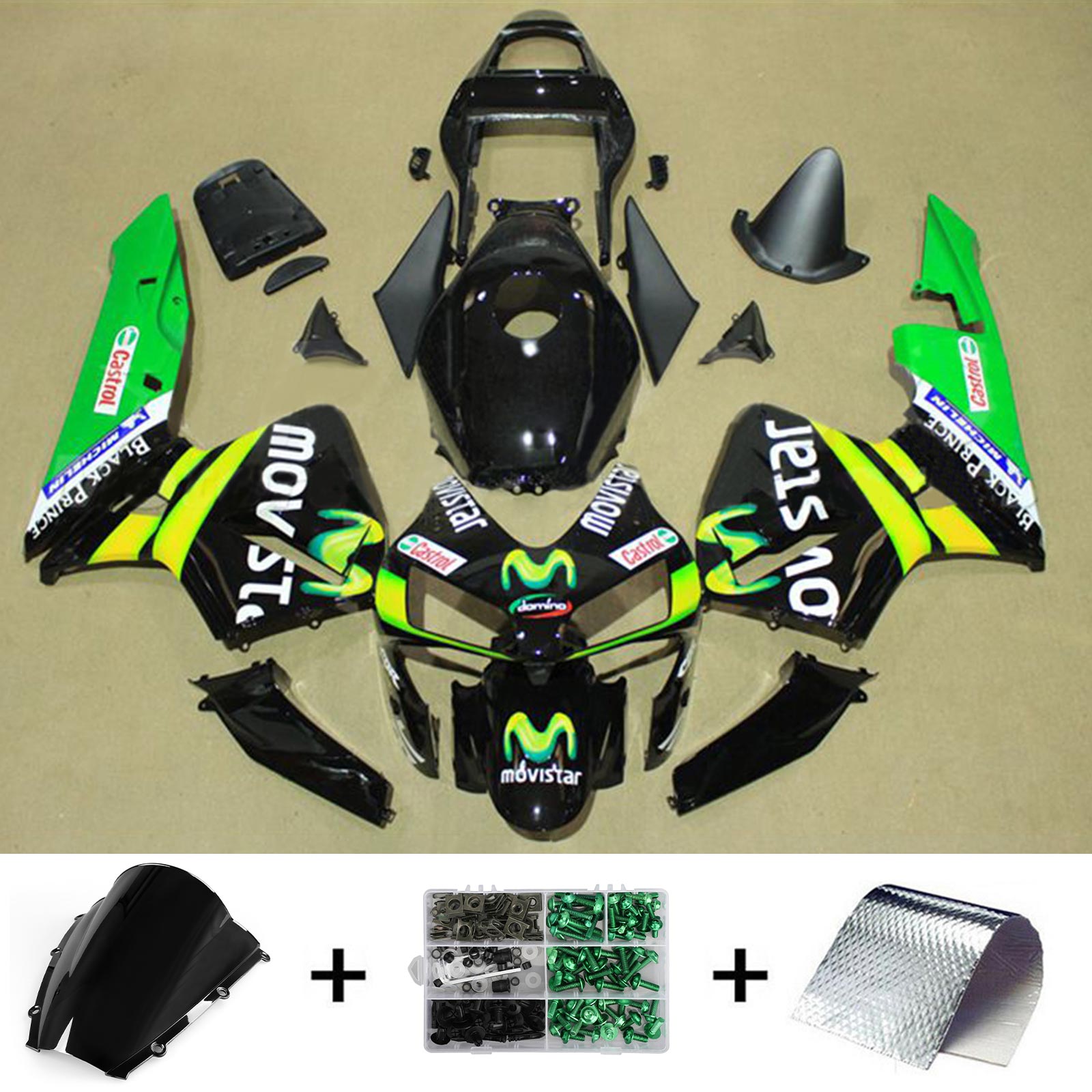 2003-2004 Honda CBR600RR F5 Fairing Kit Bodywork Plastic ABS