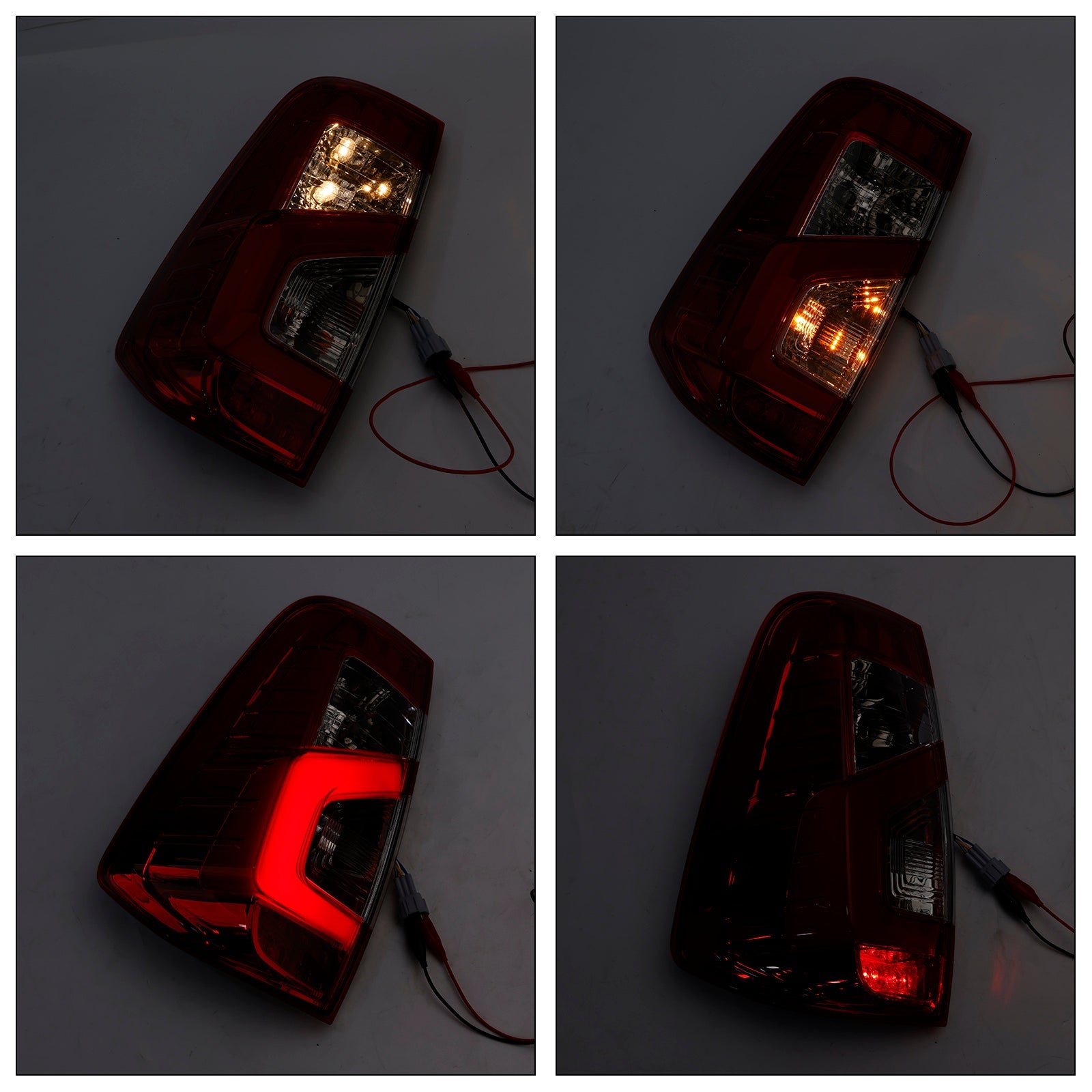 2015-2021 Nissan NAVARA NP300 D23 3D Stripe Bar LED Pair Tail Light Lamp