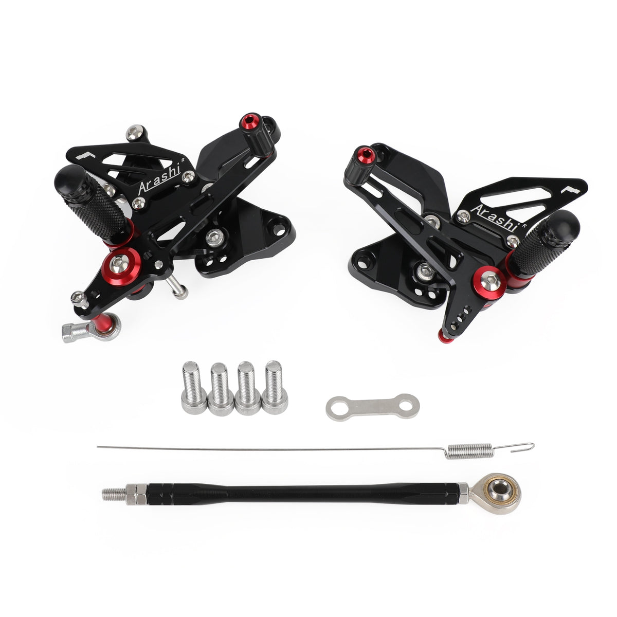 CNC Aluminum Rearsets Footpegs Black Fit for Kawasaki Z900 Z 900 2021 2022