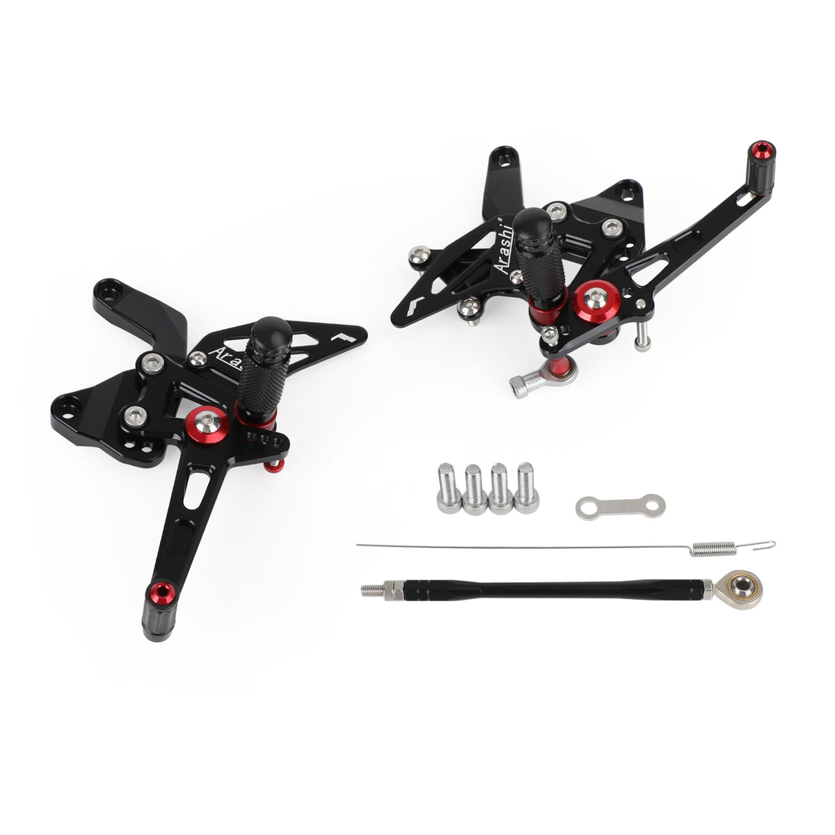CNC Aluminum Rearsets Footpegs Black Fit for Kawasaki Z900 Z 900 2021 2022