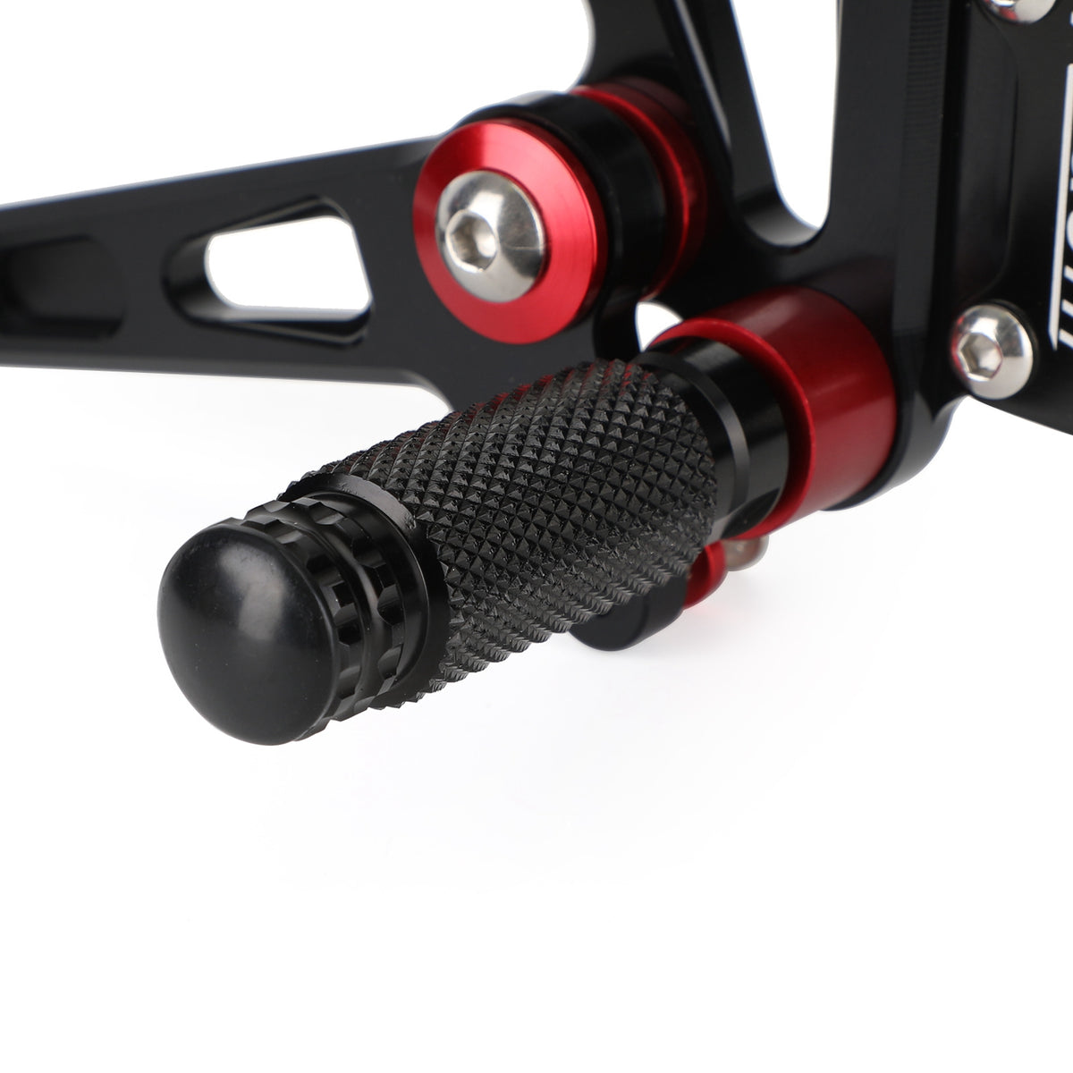 CNC Aluminum Rearsets Footpegs Black Fit for Kawasaki Z900 Z 900 2021 2022