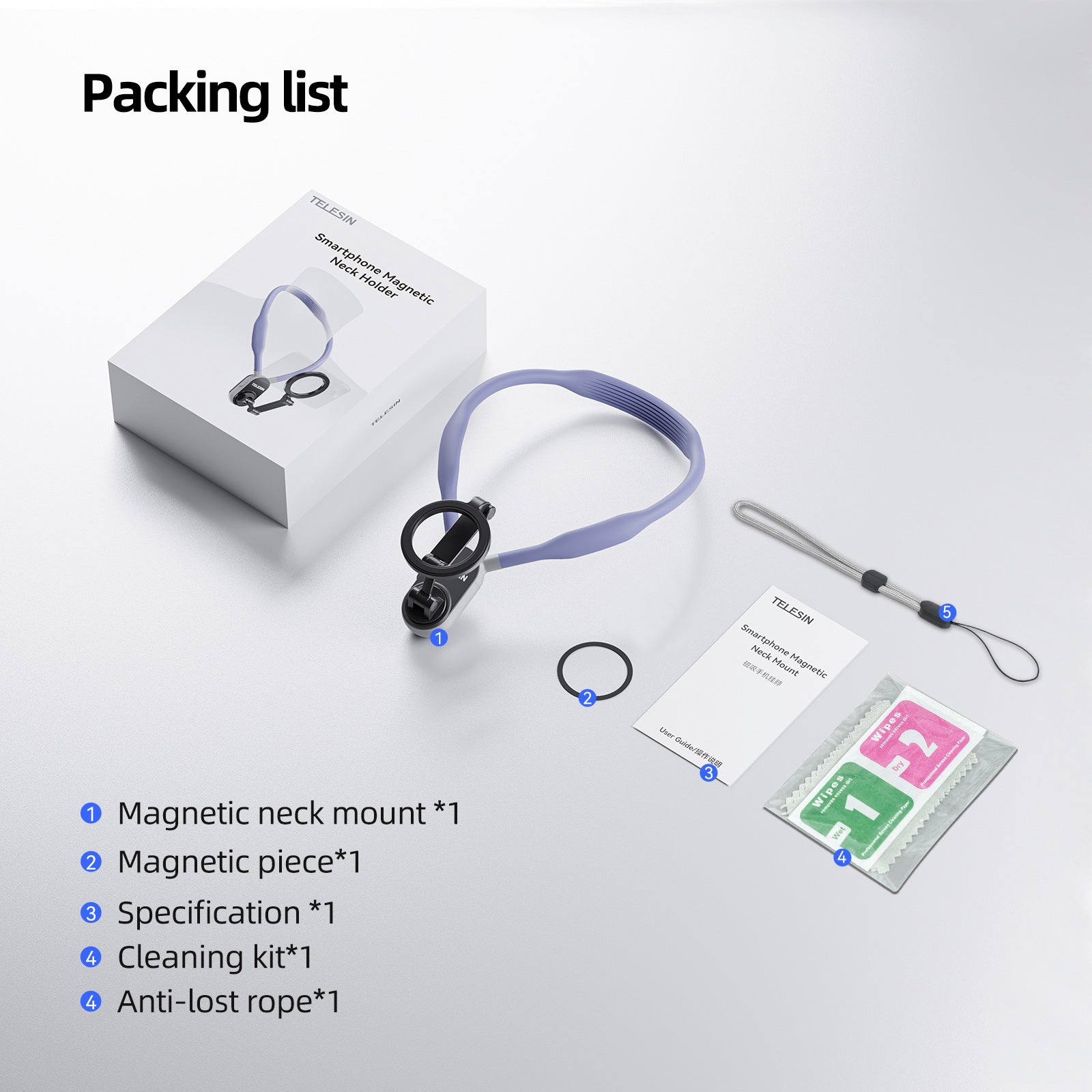 Magsafe Mobile Phone Magnetic Neck Halter Bracket Quick Release Shock Absorption