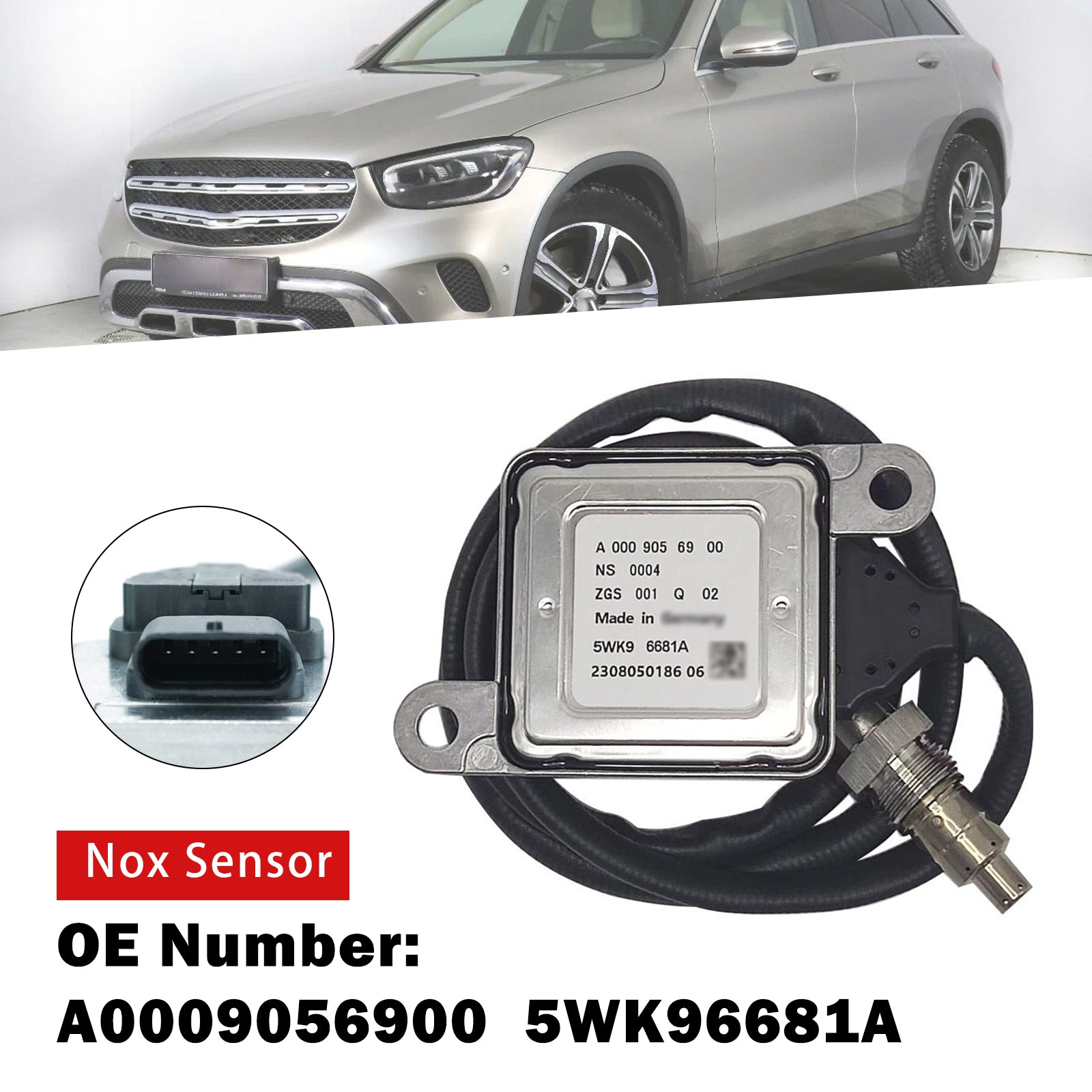 Nitrogen Oxide Sensor A0009056900 5WK96681A For Mercedes C-CLASS E-CLASS GLC