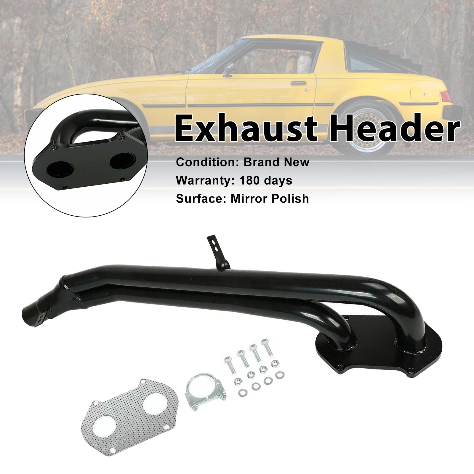 1979-1985 Mazda RX-7 RX7 SA/FB 1.1/1.2L12A Stainless Steel Exhaust Header