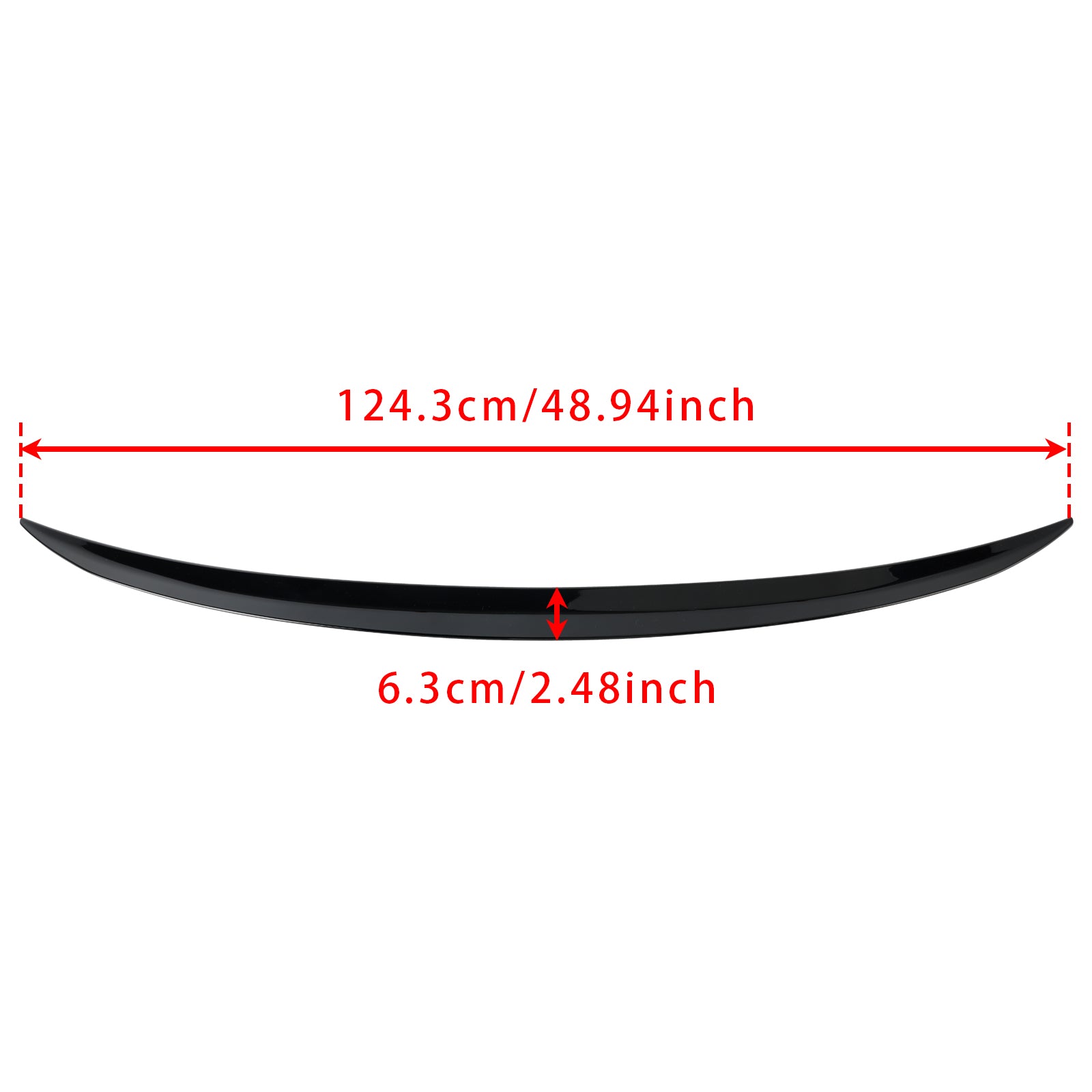 Gloss Black Rear Boot Spoiler For Benz GLE Class Coupe C167 2019+ GLE63 Style