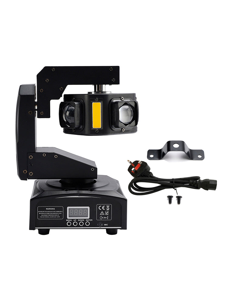 6LED Moving Head Light 3-Axis Beam Stage DMX Spot Disco Party Show Lighting