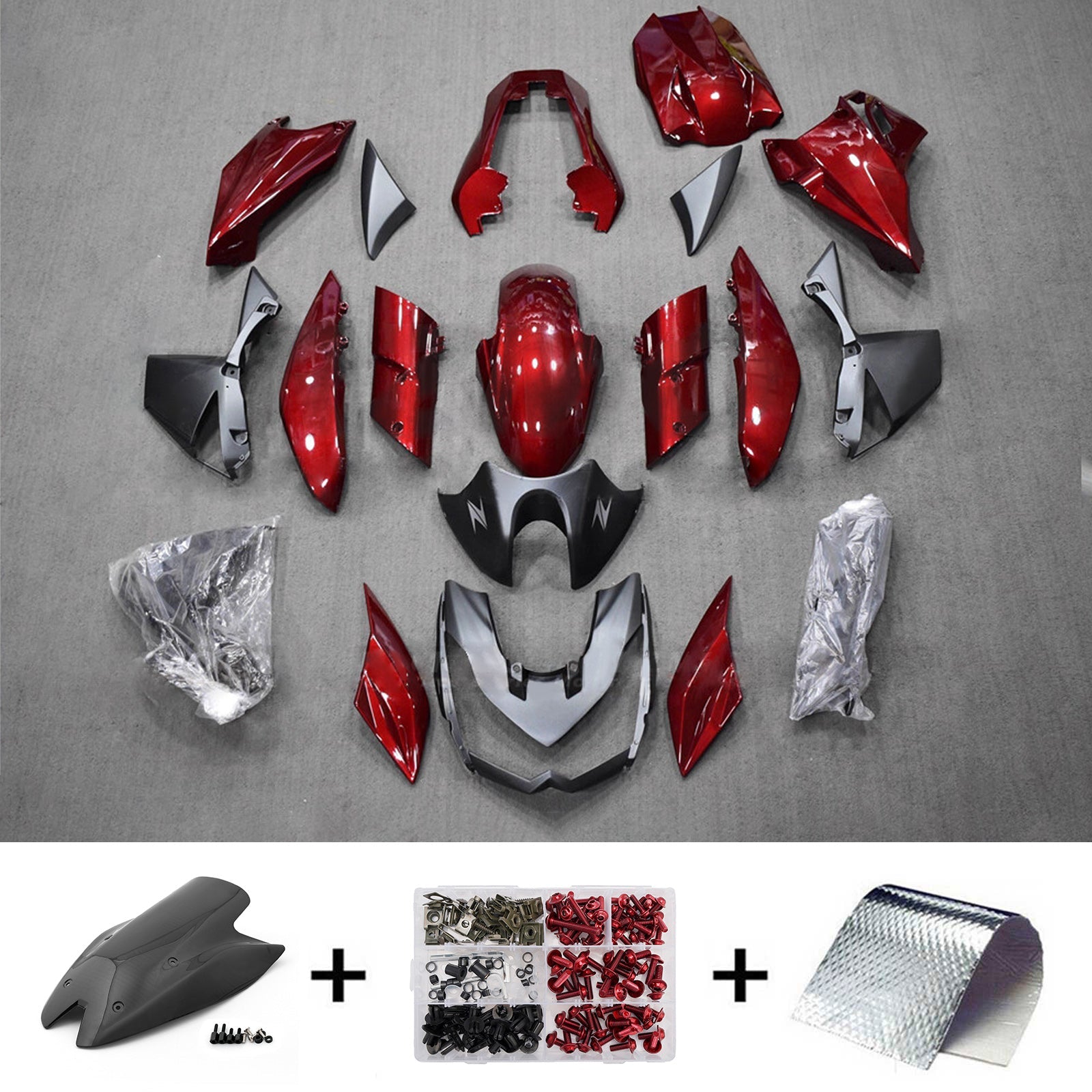 Injection Fairing Kit Bodywork Plastic ABS fit For Kawasaki Z1000 2010-2013