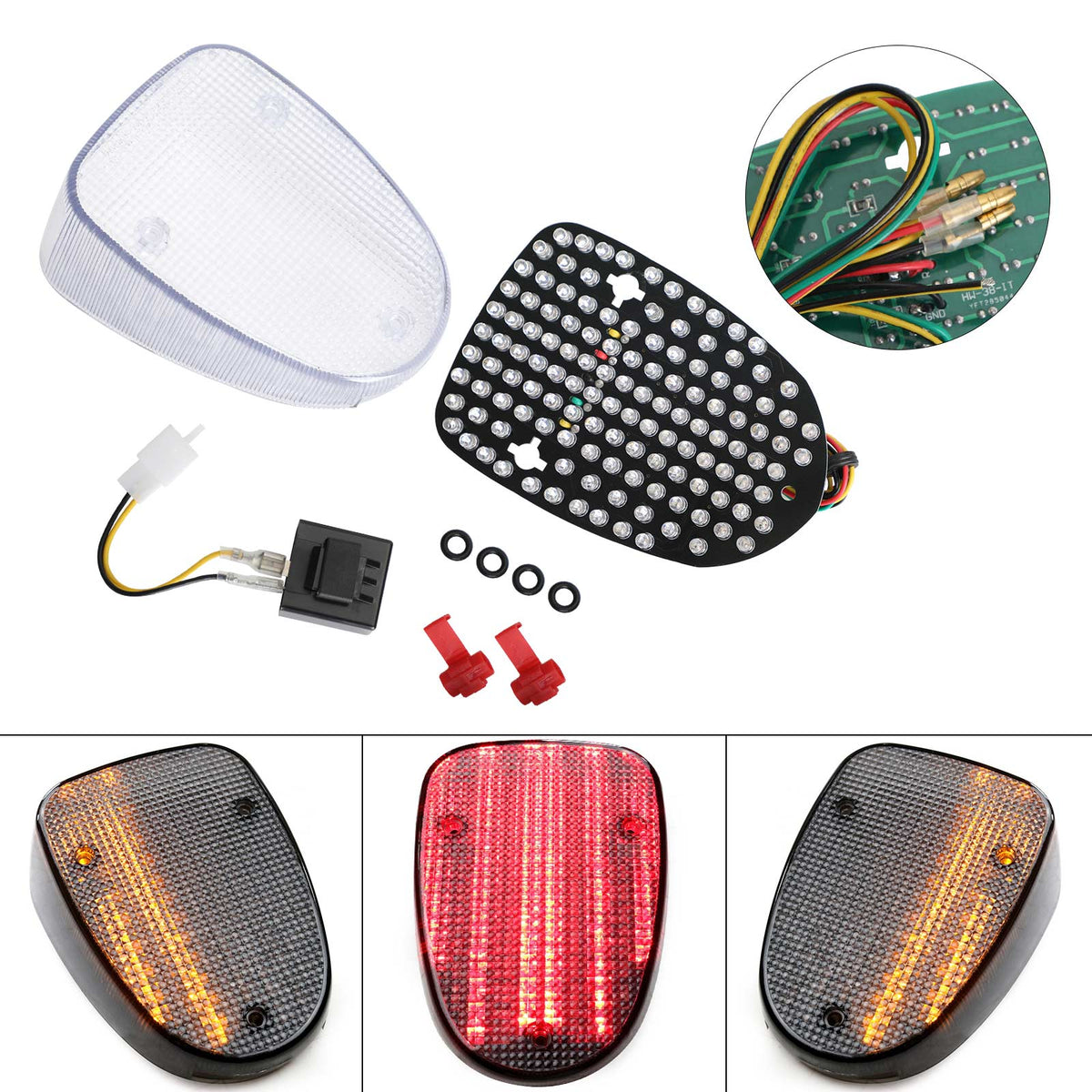 LED Tail Light Turn Signals for YAMAHA Royal Star V-Star Classic Road Star Clear