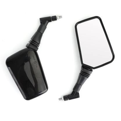 PAIR MIRRORS NEW Black Left Right Mirror 8MM 10MM For Motorcycle Motorbike Generic