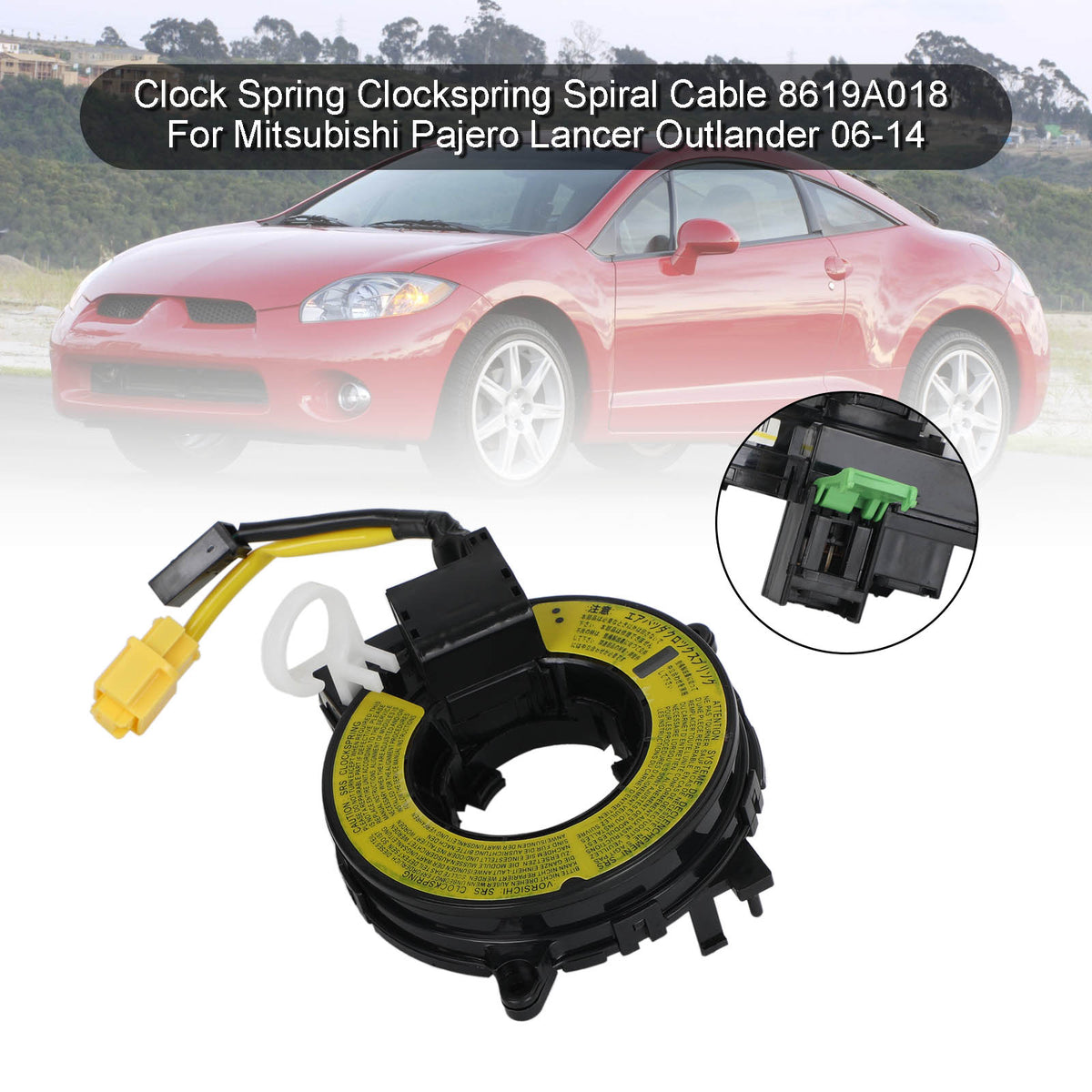 Clockspring Spiral Cable 8619A018 For Mitsubishi Pajero Lancer Outlander 06-14