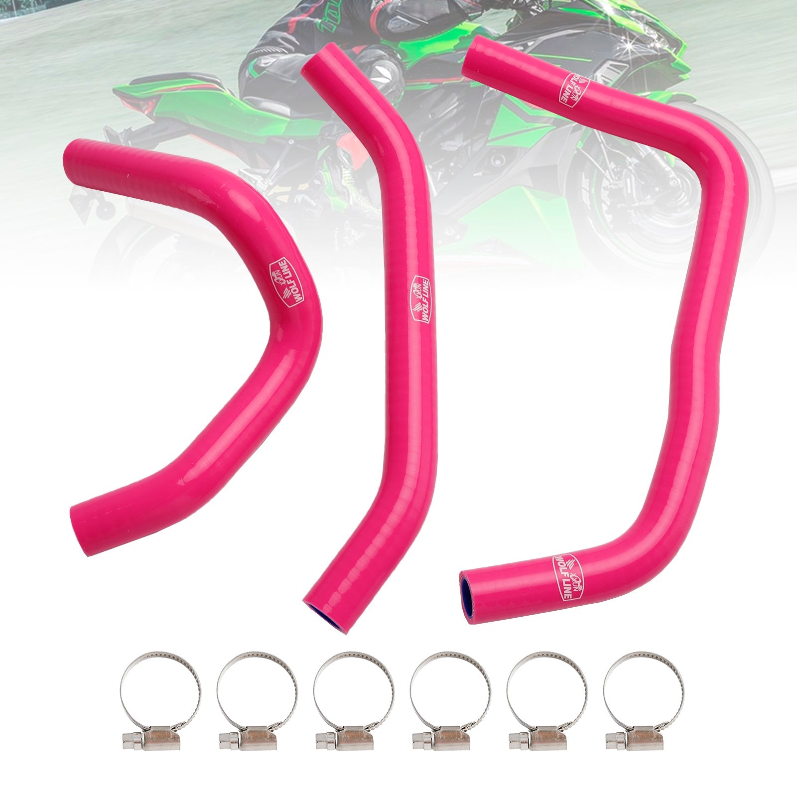 2023-2024 Kawasaki ZX4R ZX-4RR Silicone Radiator coolant Hose kit