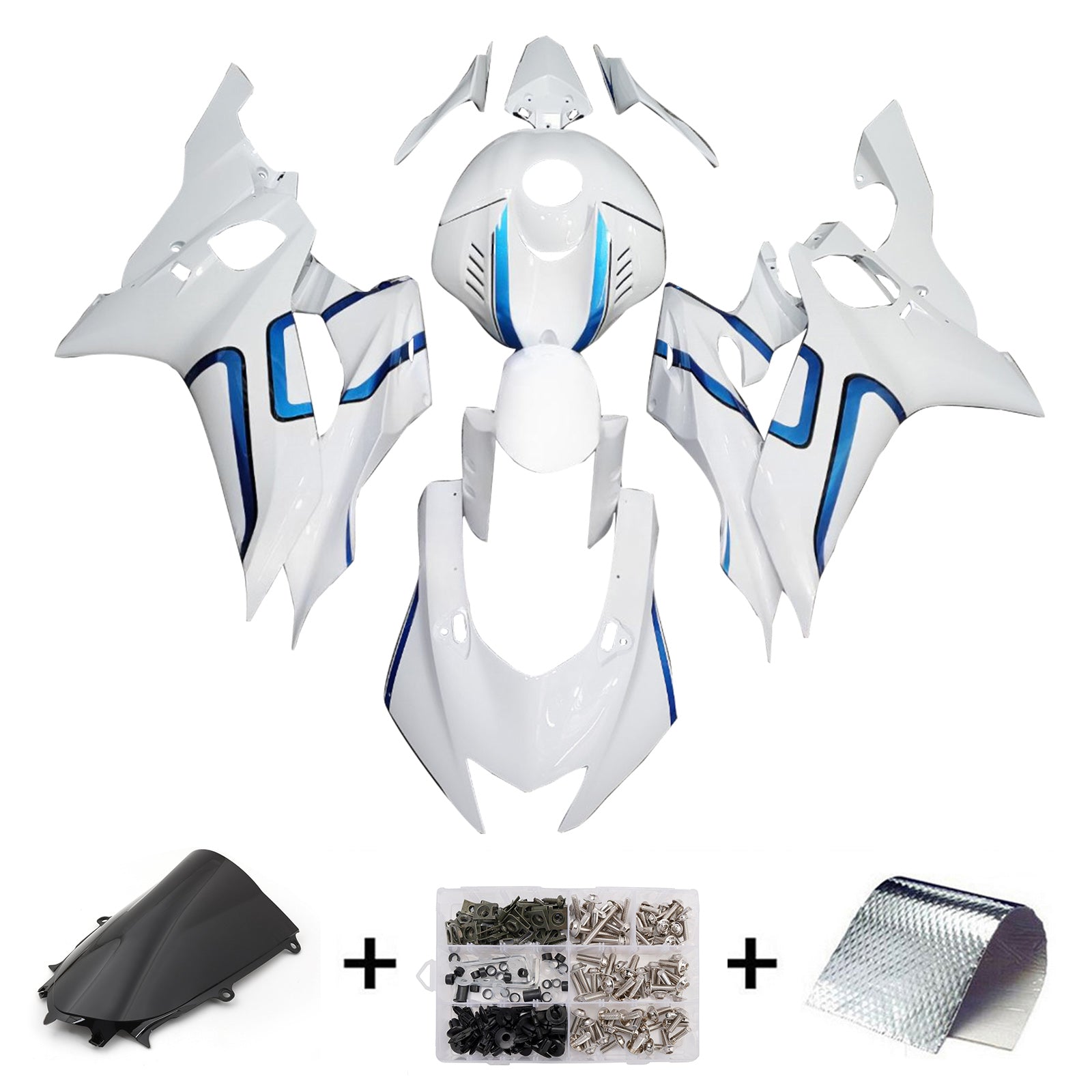 Injection Fairing Kit Bodywork Plastic ABS fit For Yamaha YZF-R6 2017-2023